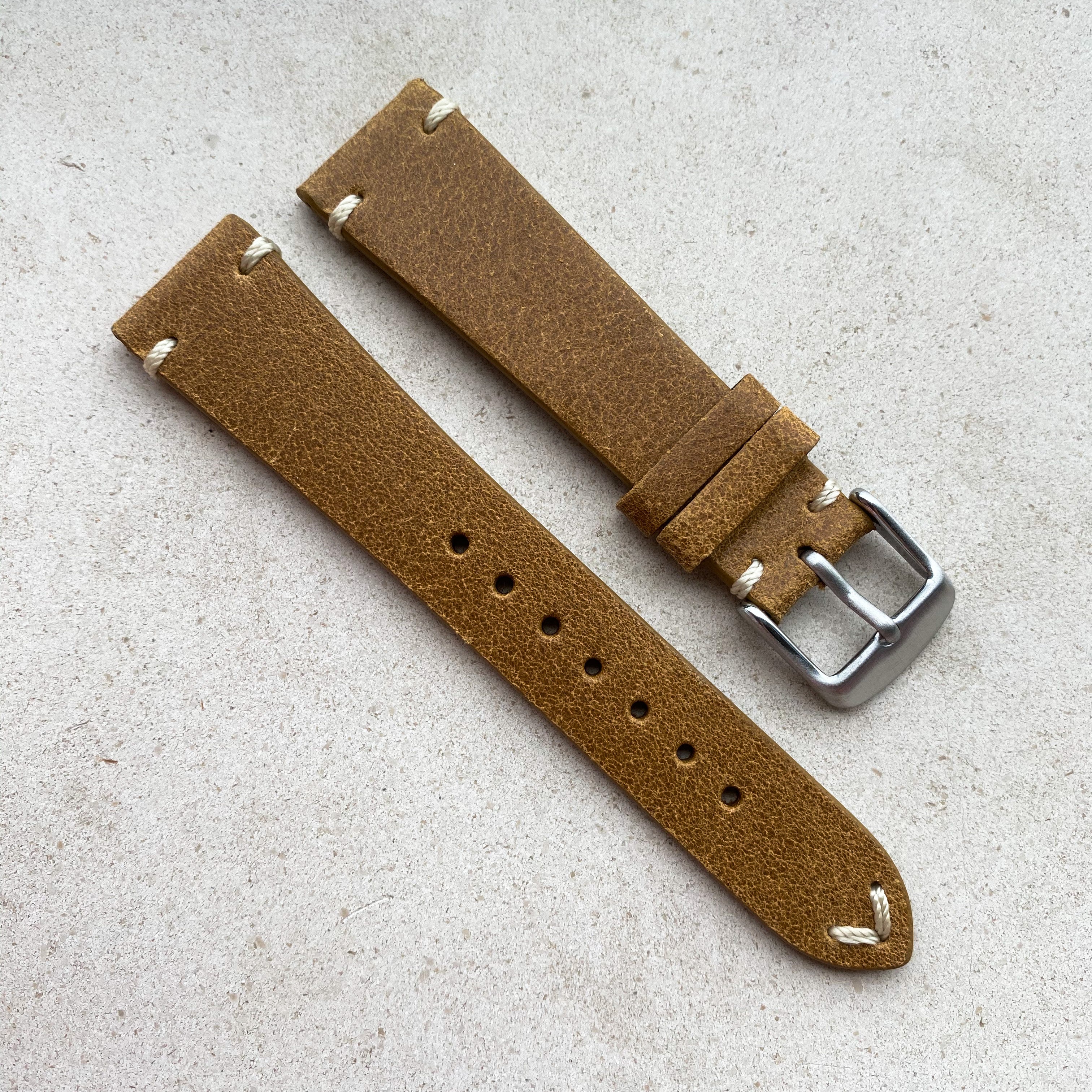 Imola Brown | Heritage Italian Calf Leather Watch Strap - Samurai Vintage Co.