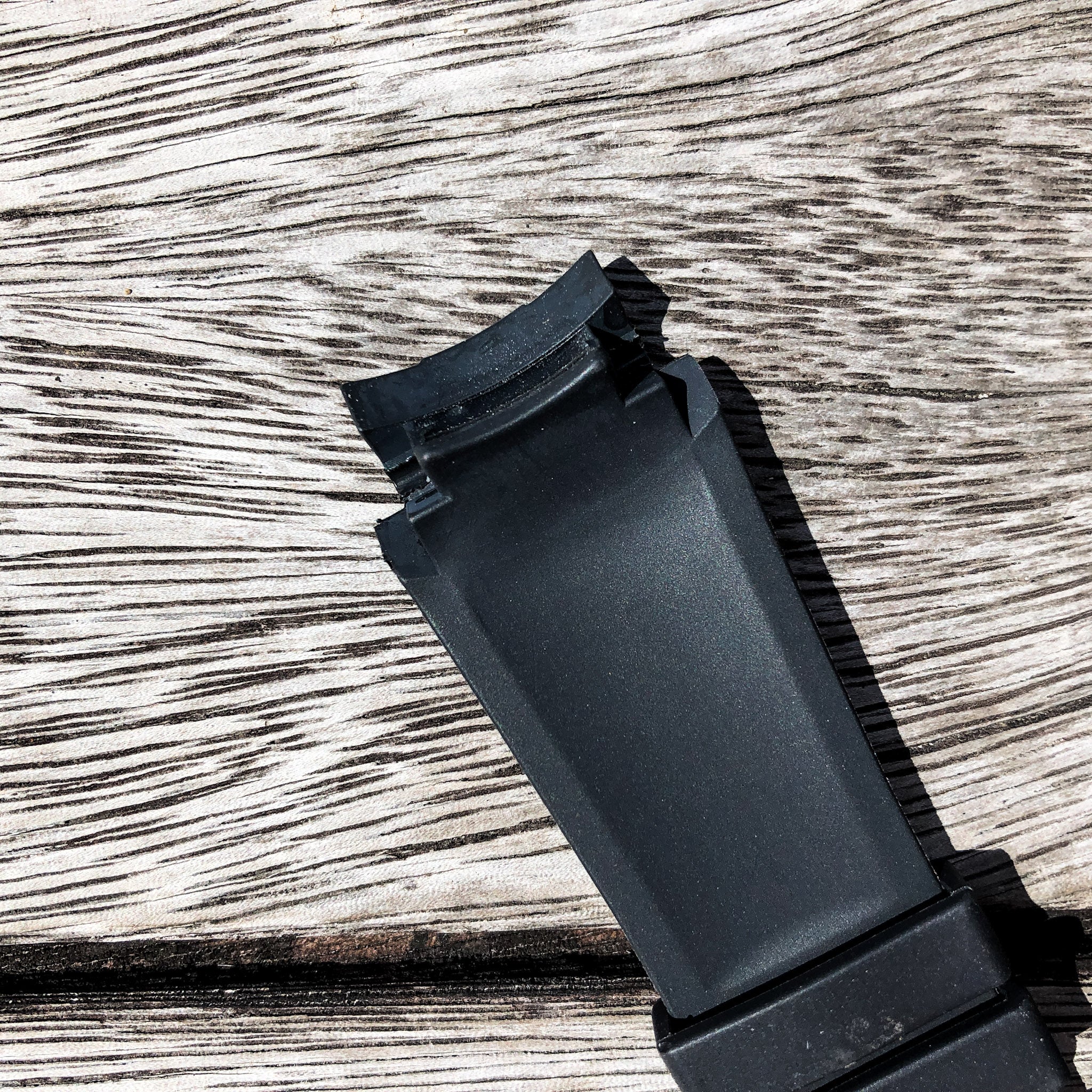 Aqua Series | Black with Orange Line Rubber Watch Strap For Rolex Deepsea with Curved End - Samurai Vintage Co.