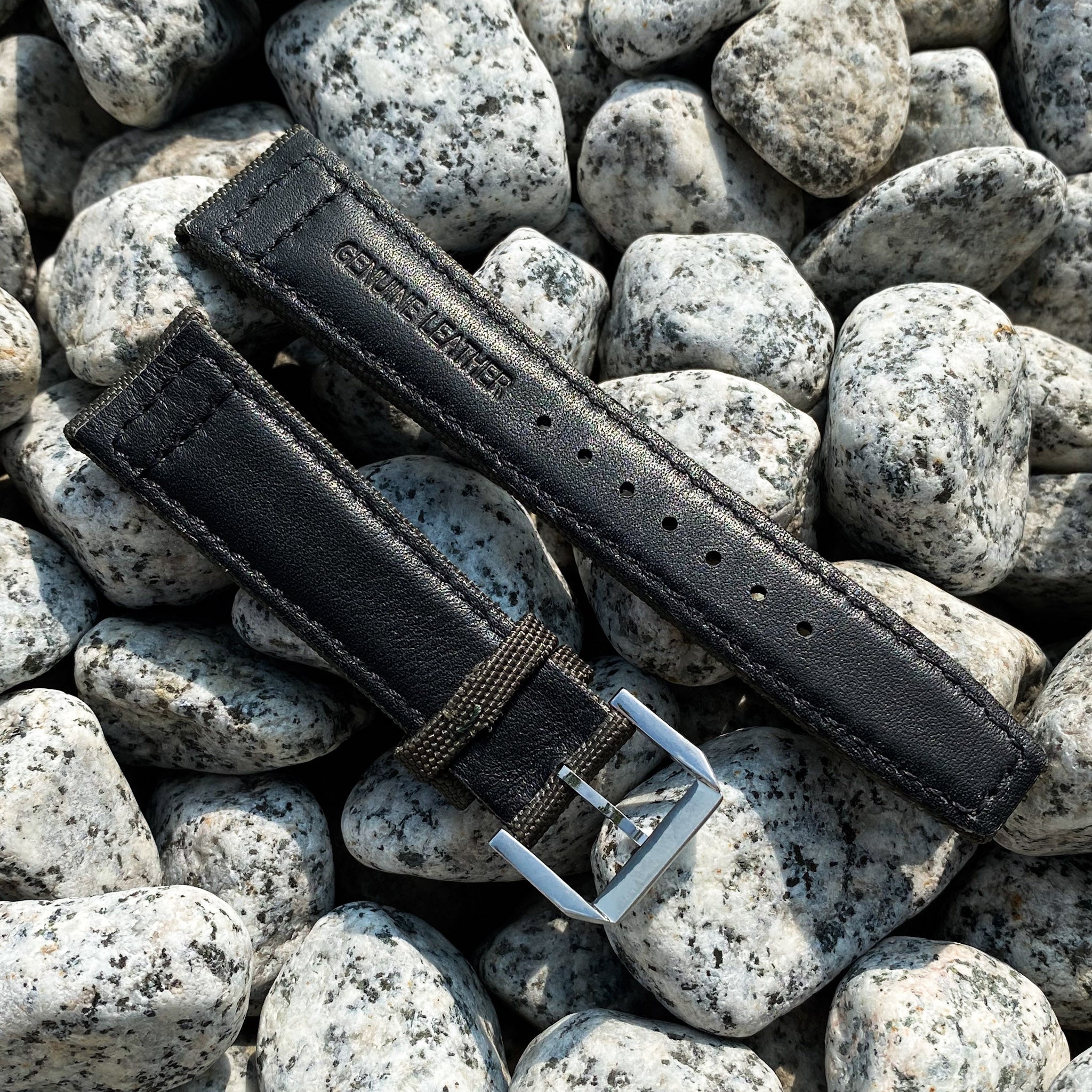 Army Green | Pilot Nylon Watch Strap - Samurai Vintage Co.