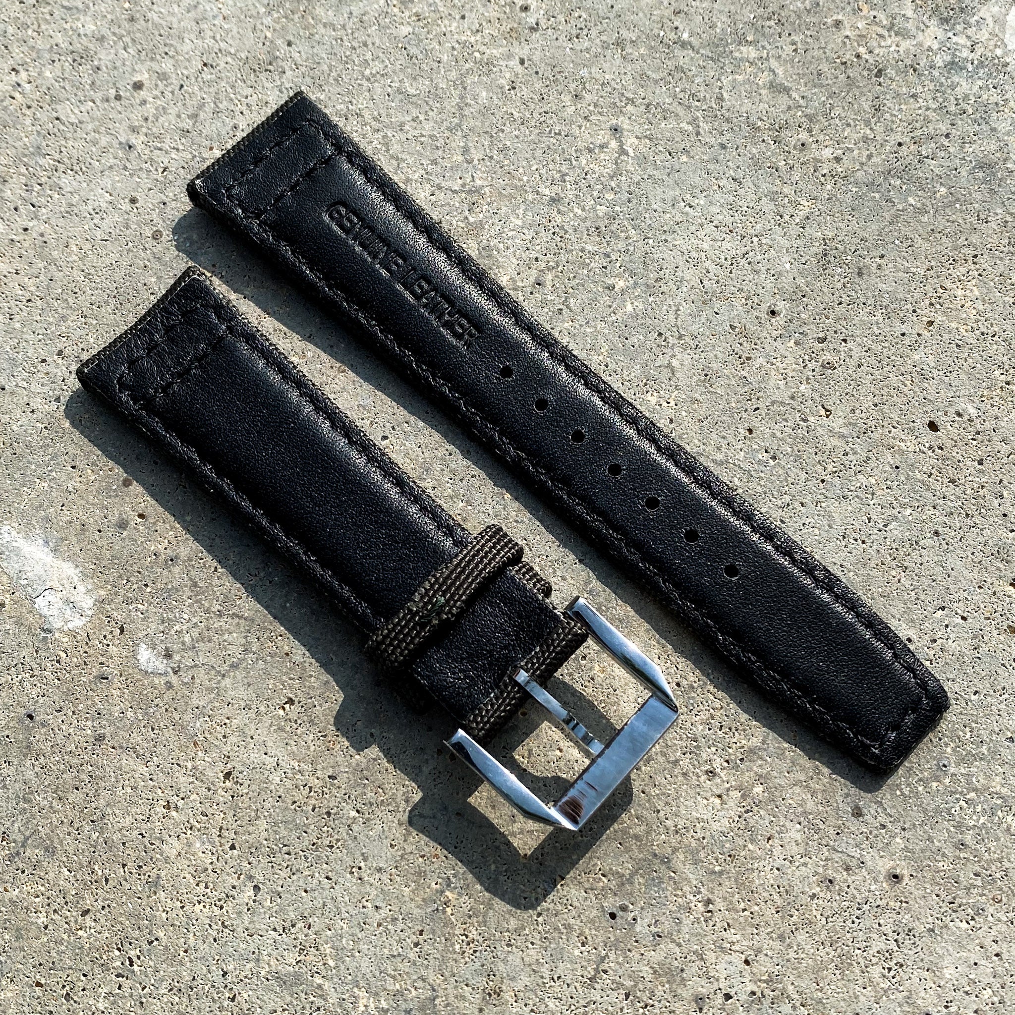 Army Green | Pilot Nylon Watch Strap - Samurai Vintage Co.