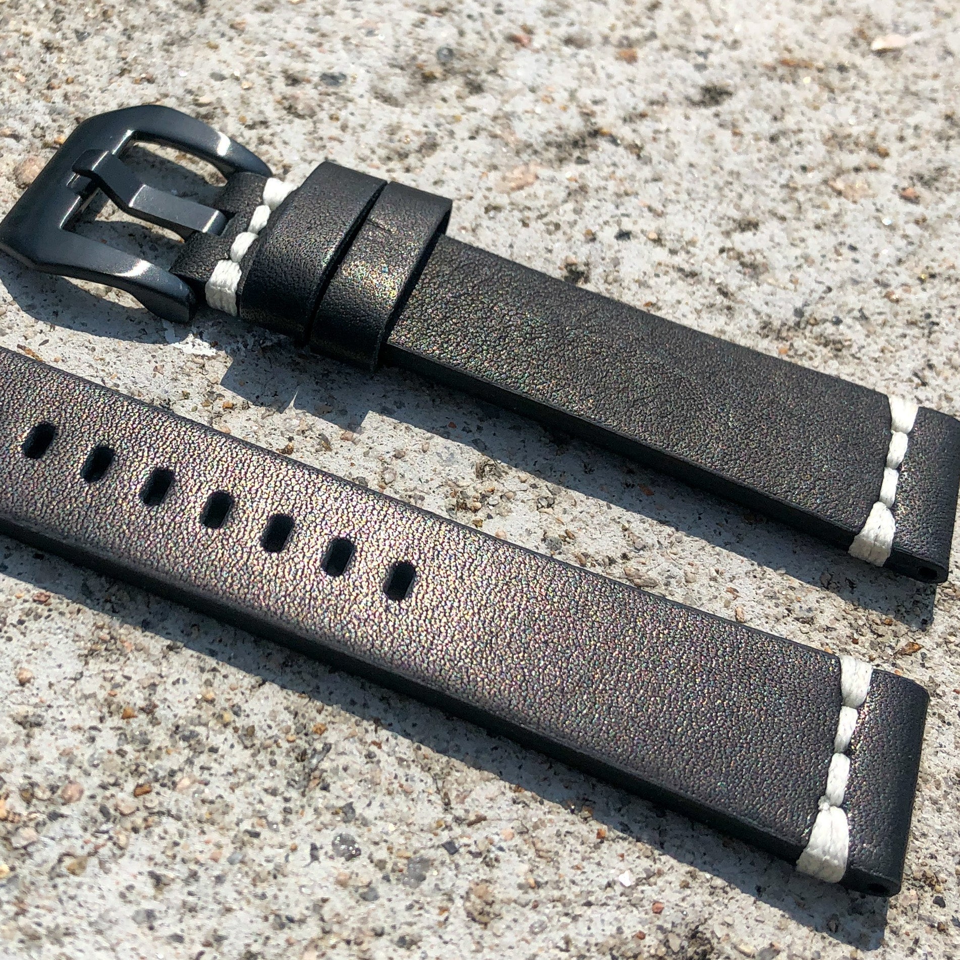 Classic Black | Urban Traveller Italian Calf Leather Watch Strap - Samurai Vintage Co.