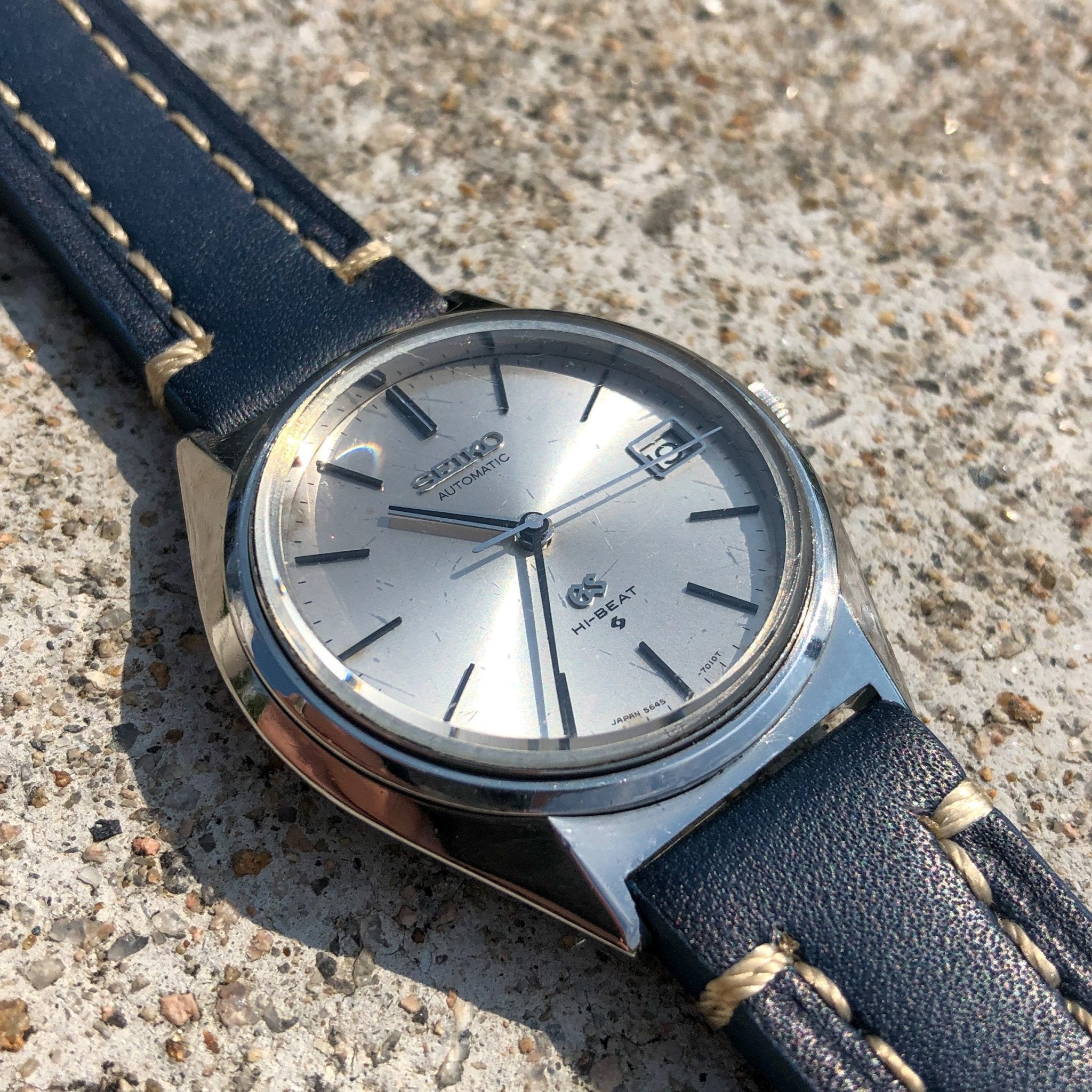Classic Blue | Cowboy Italian Calf Leather Watch Strap - Samurai Vintage Co.