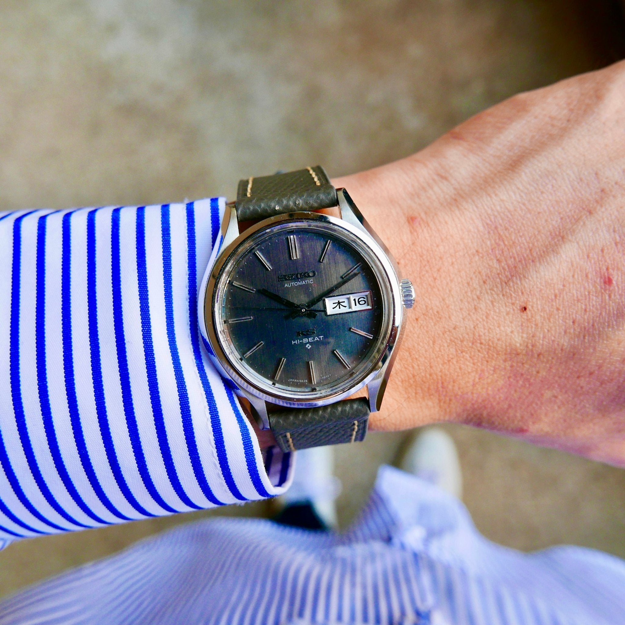 Copy of Vintage Watch | King Seiko 5626 (Grey Dial) - Samurai Vintage Co.
