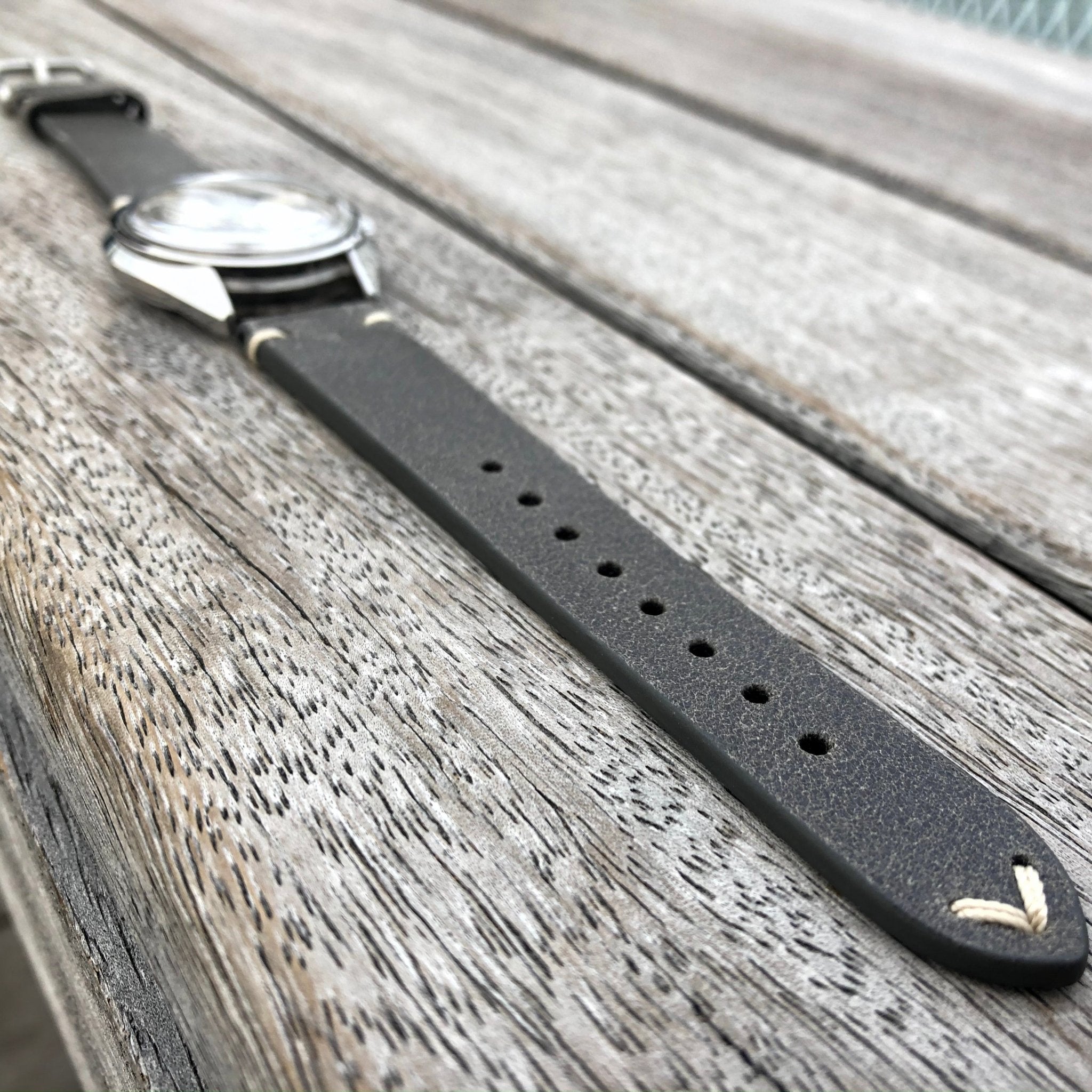 Dimgrey | Heritage Italian Calf Leather Watch Strap - Samurai Vintage Co.