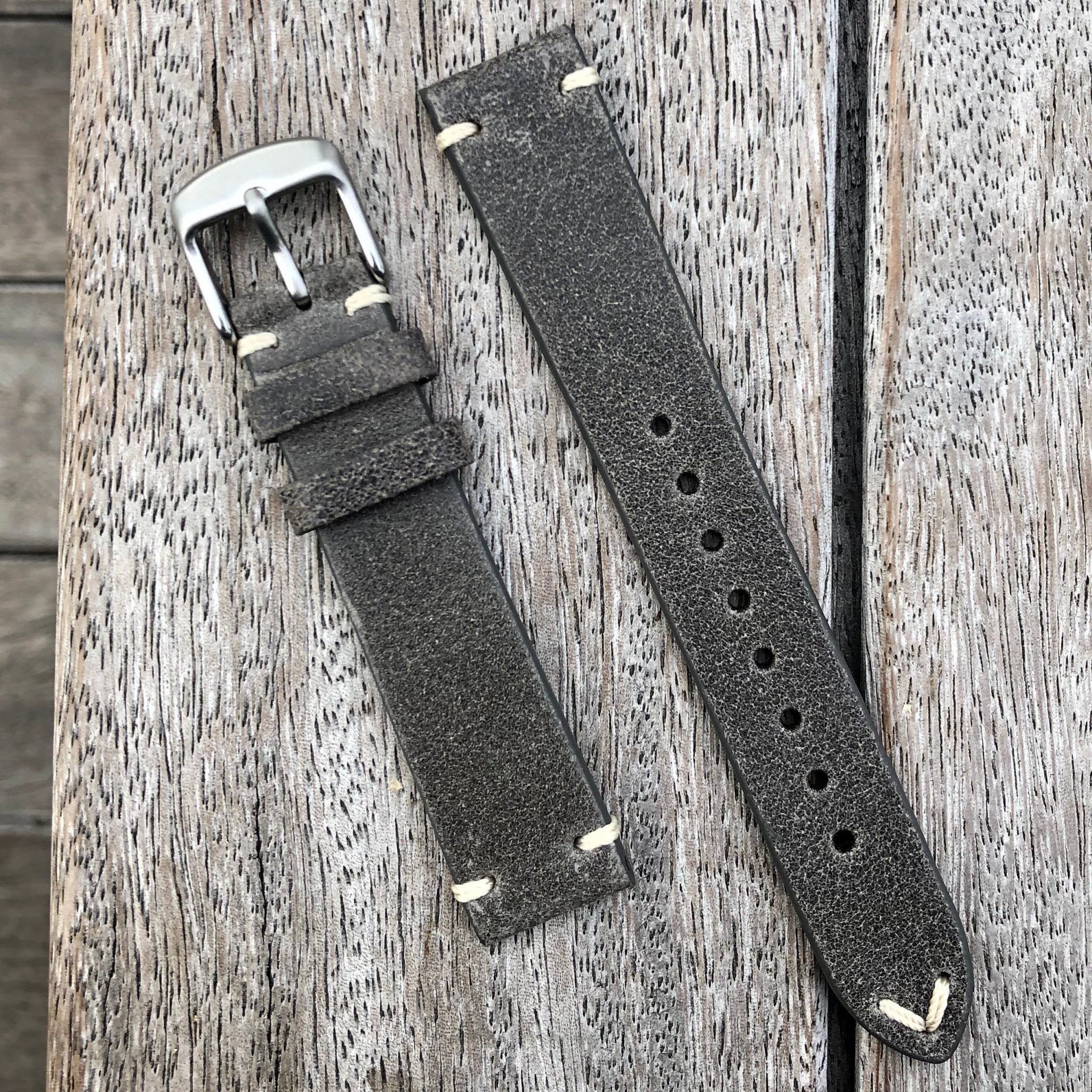 Dimgrey | Heritage Italian Calf Leather Watch Strap - Samurai Vintage Co.