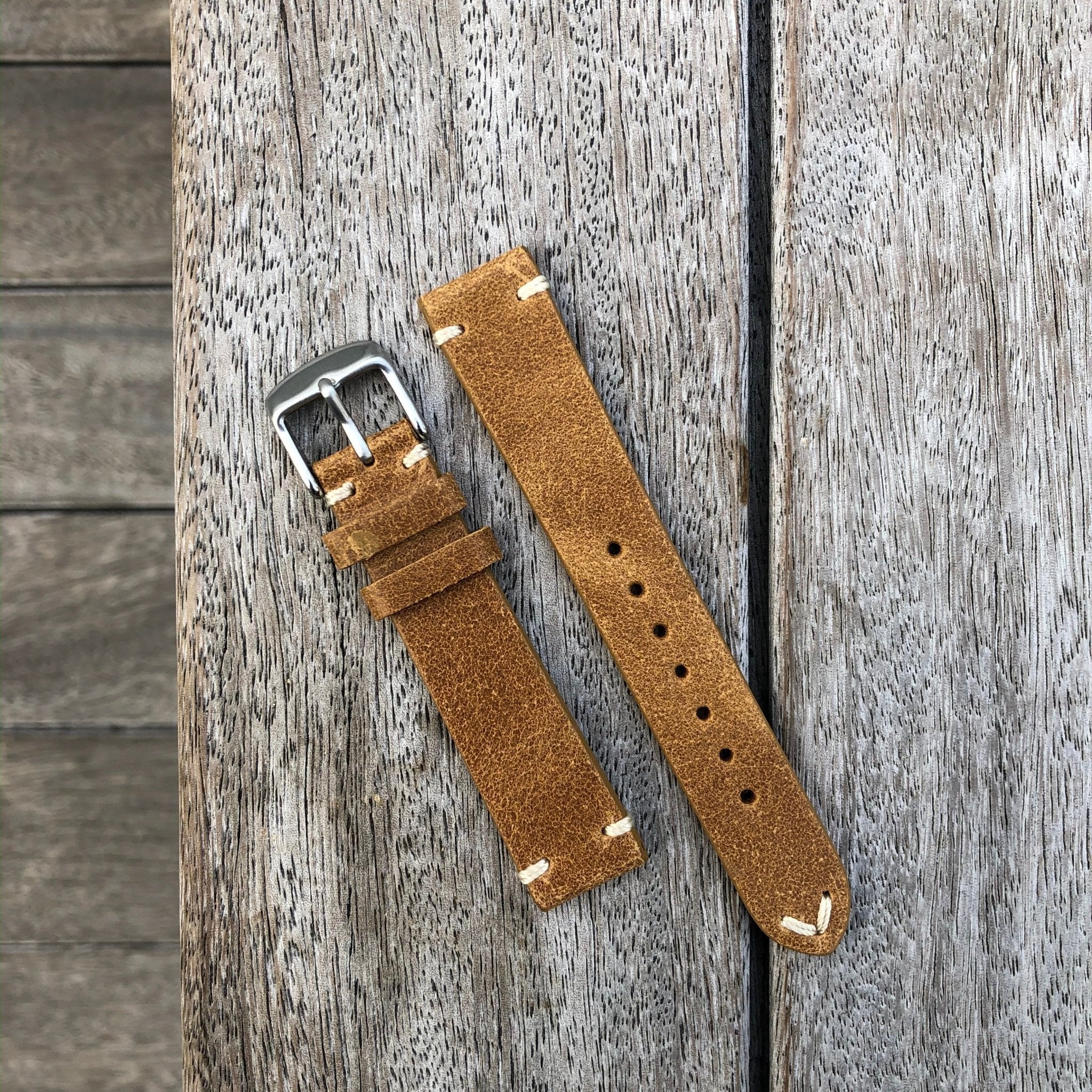 Imola Brown | Heritage Italian Calf Leather Watch Strap - Samurai Vintage Co.