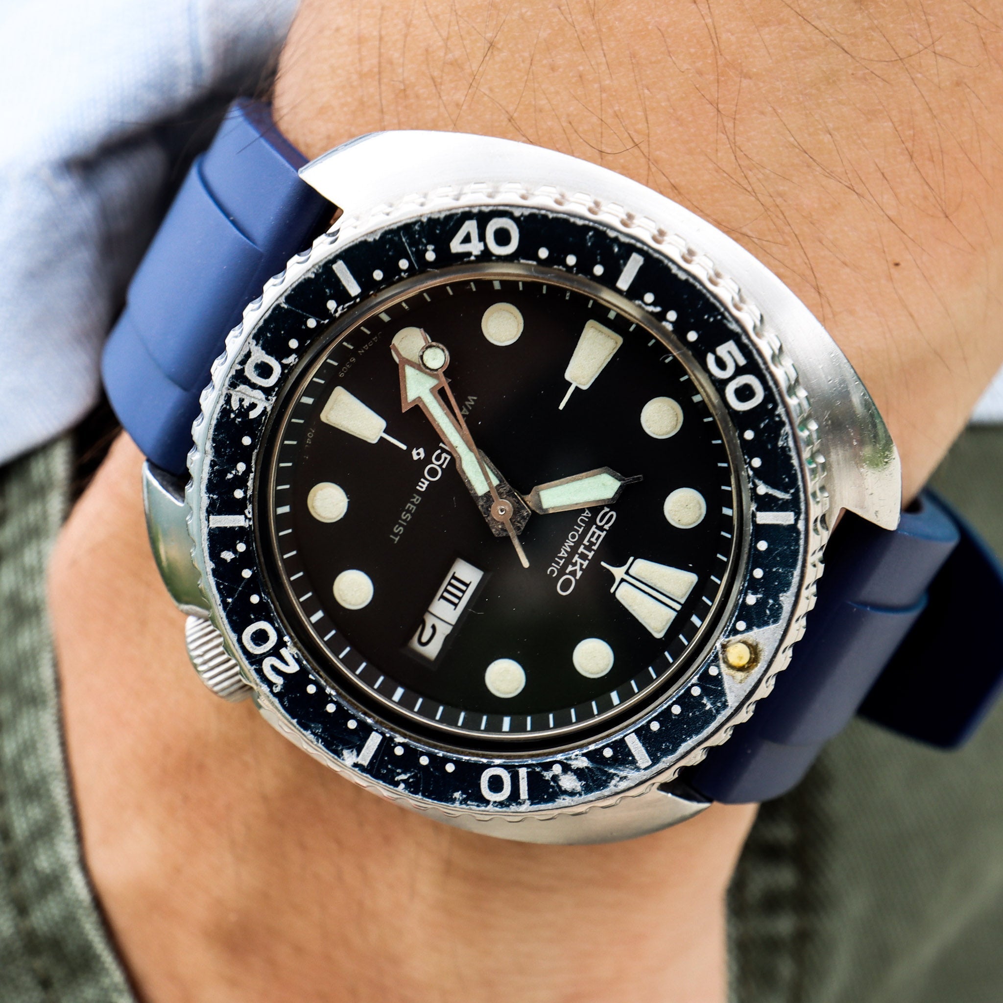 Ink Blue | Flexi Rubber Series Watch Strap (with quick release) - Samurai Vintage Co.
