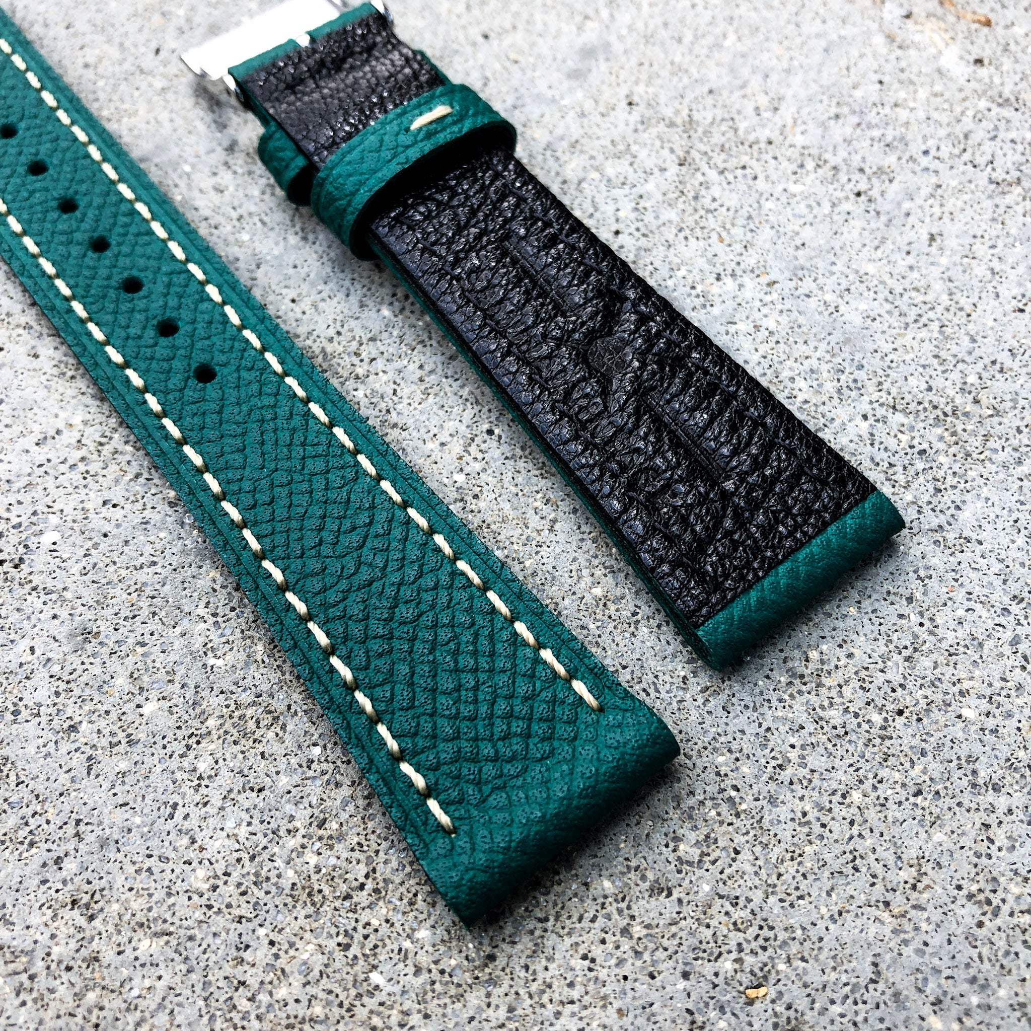 Jade Green | Grand Italian Calf Leather Watch Strap - Samurai Vintage Co.