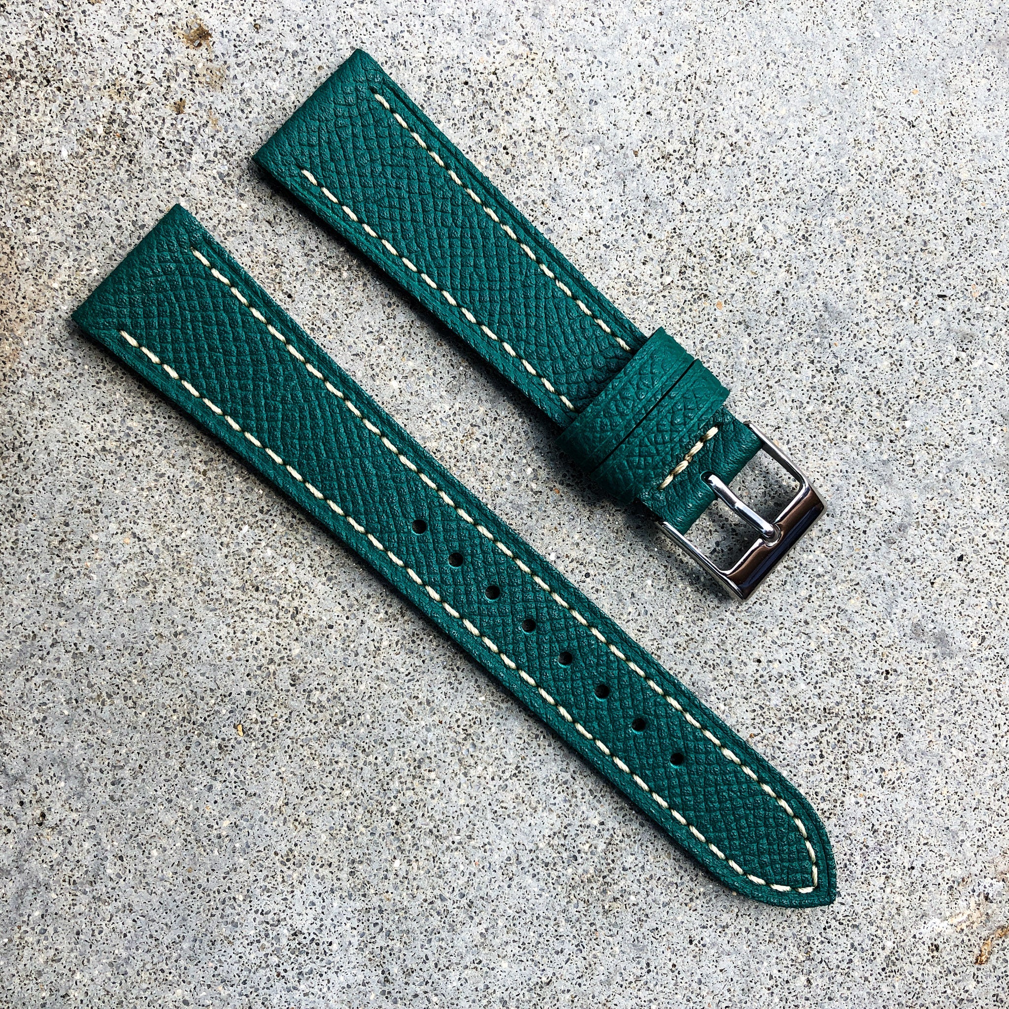 Jade Green | Grand Italian Calf Leather Watch Strap - Samurai Vintage Co.
