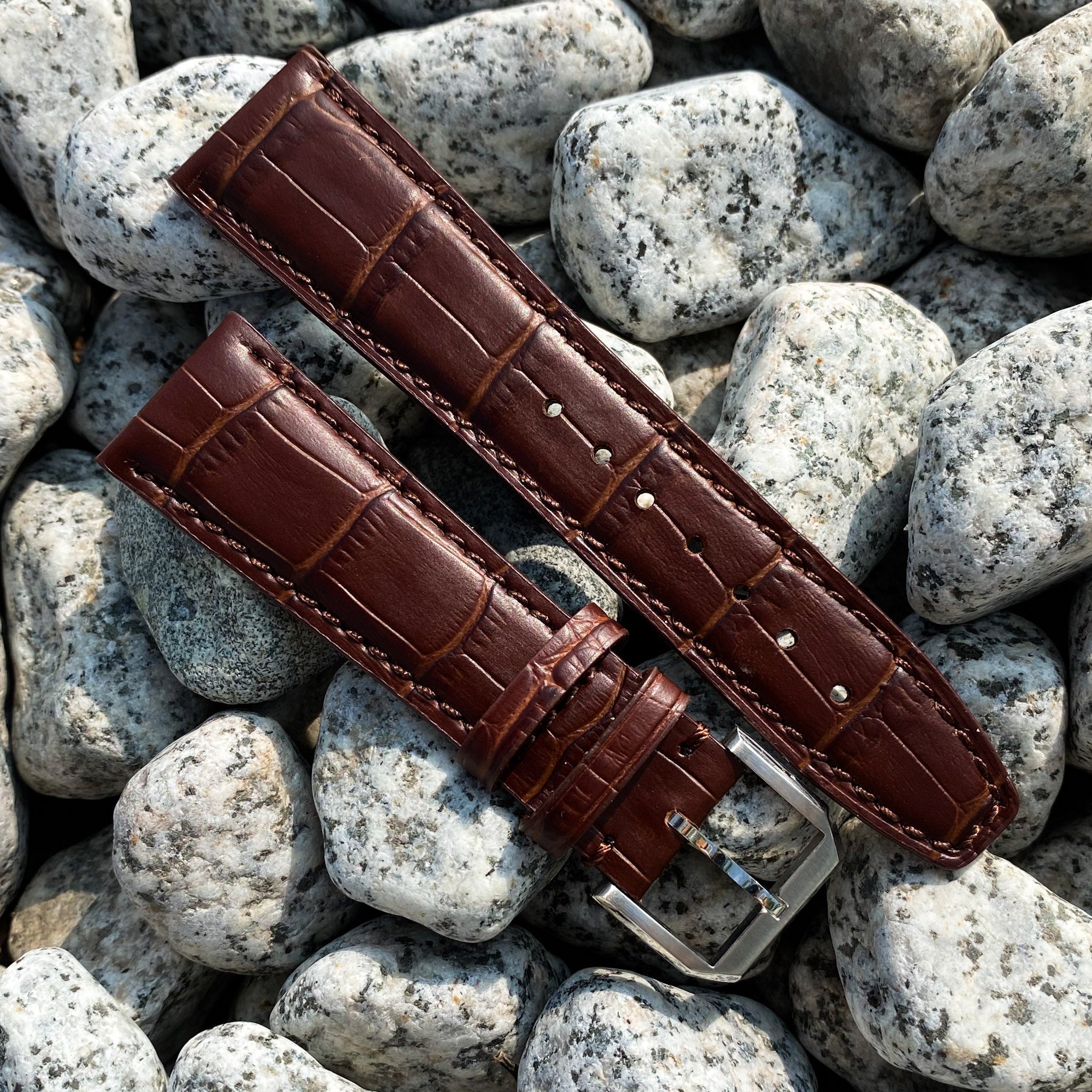 Mocha Brown | Pilot Italian Calf Leather Watch Strap - Samurai Vintage Co.