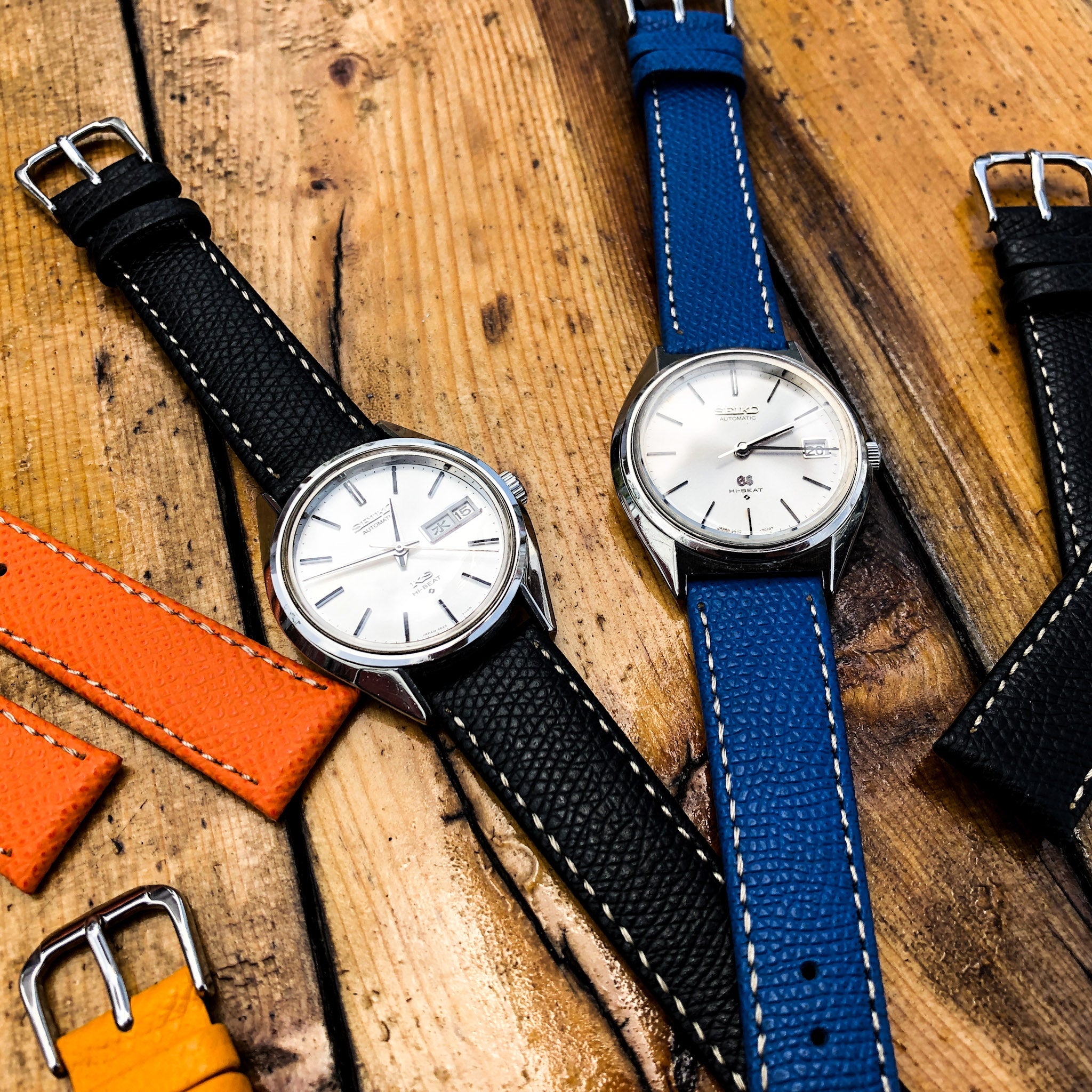 Ocean Blue | Elegant Italian Calf Leather Watch Strap - Samurai Vintage Co.