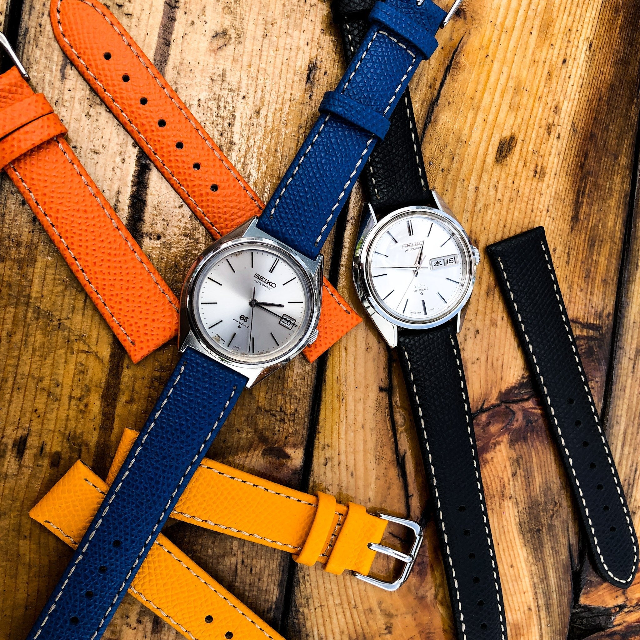 Ocean Blue | Elegant Italian Calf Leather Watch Strap - Samurai Vintage Co.