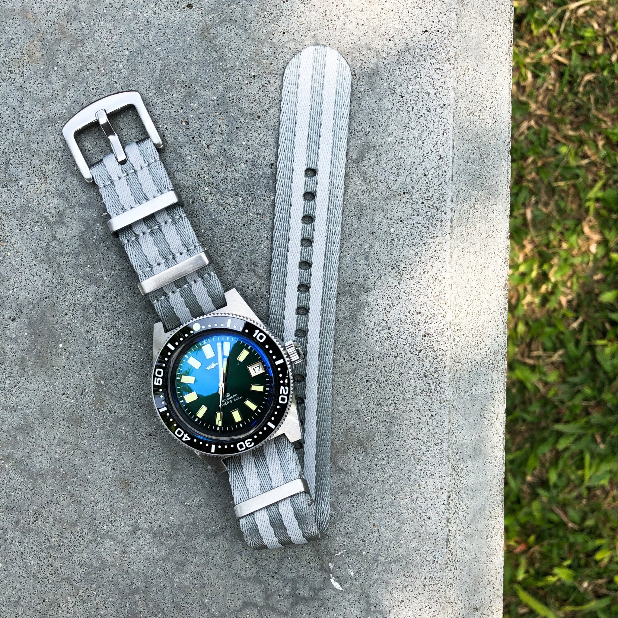 Smoke Grey | Premium Nato Watch Strap - Samurai Vintage Co.