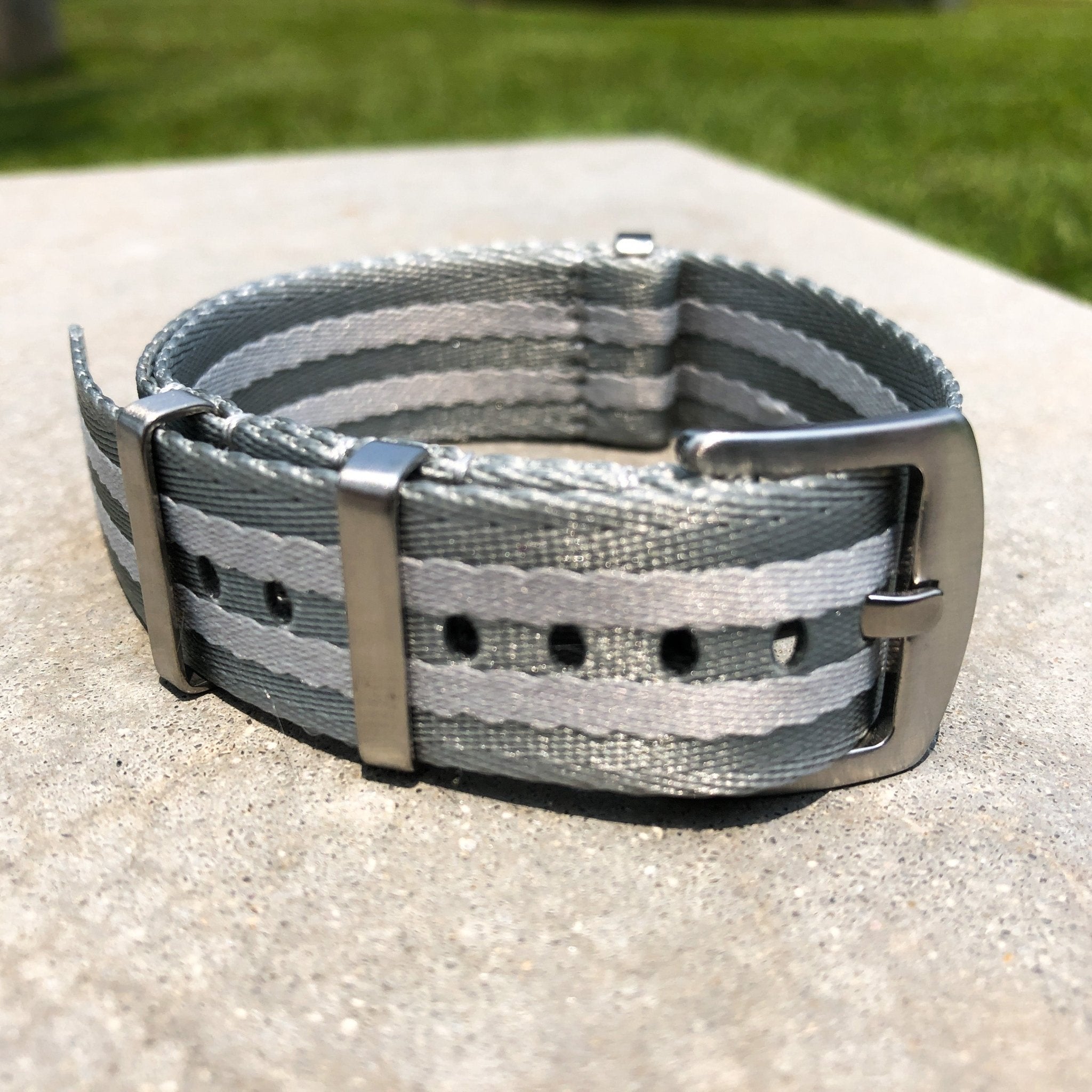 Smoke Grey | Premium Nato Watch Strap - Samurai Vintage Co.