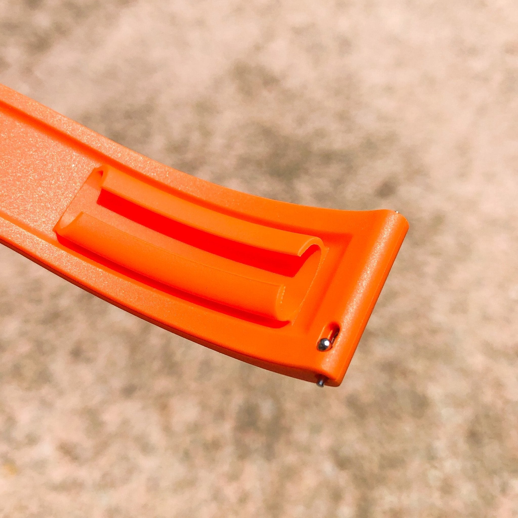 Tangerine Orange | Flexi Rubber Series Watch Strap (with quick release) - Samurai Vintage Co.