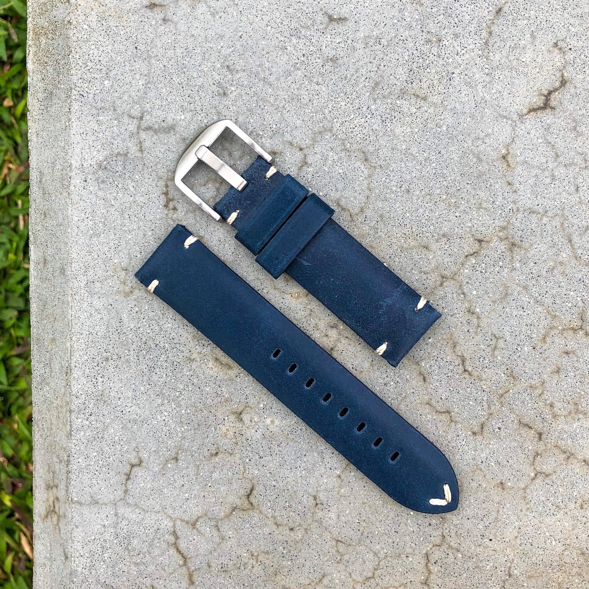 Vintage Blue | Stealth Calf Leather Watch Strap - Samurai Vintage Co.