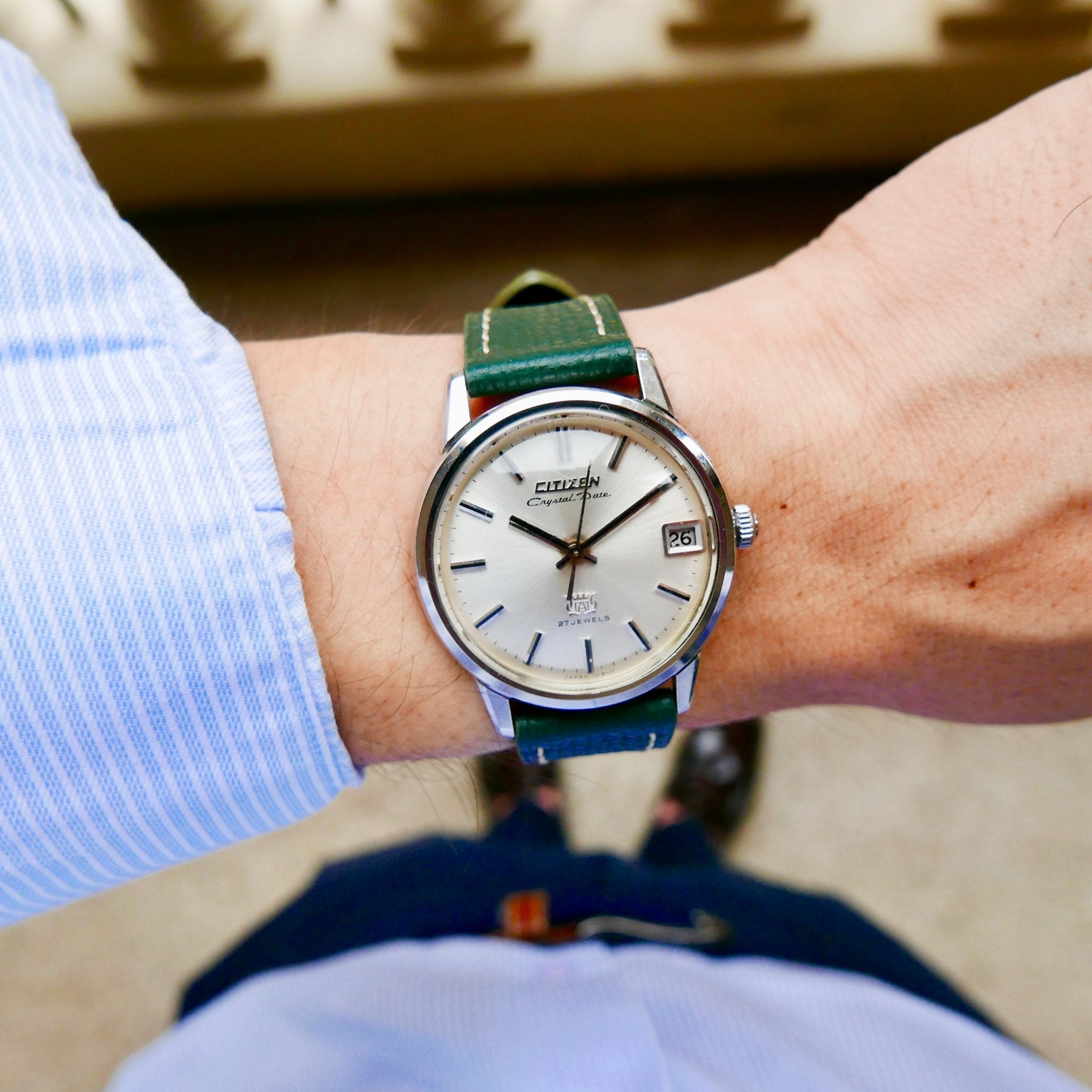Vintage Watch | Citizen Crystal Date Para Water AUDS 2802-Y - Samurai Vintage Co.