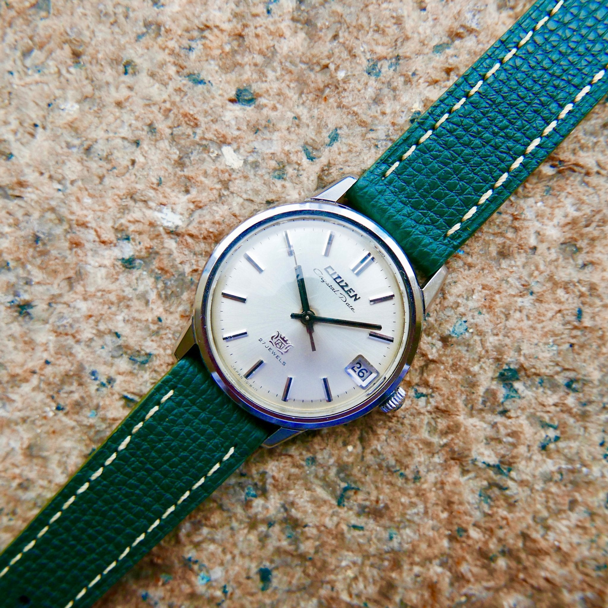 Vintage Watch | Citizen Crystal Date Para Water AUDS 2802-Y - Samurai Vintage Co.