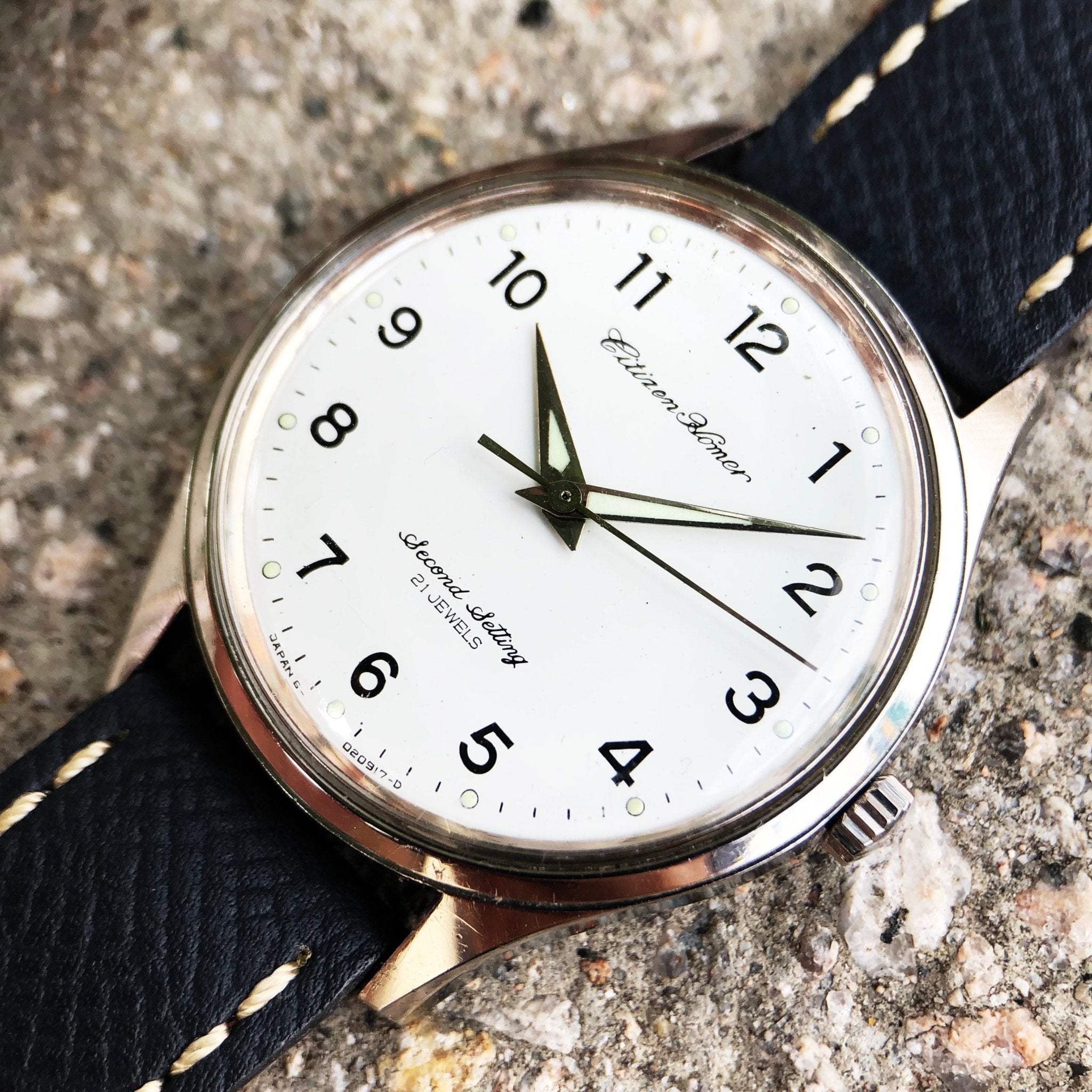 Vintage Watch | Citizen Homer Railway Watch Second Setting (SOLD Watch) - Samurai Vintage Co.