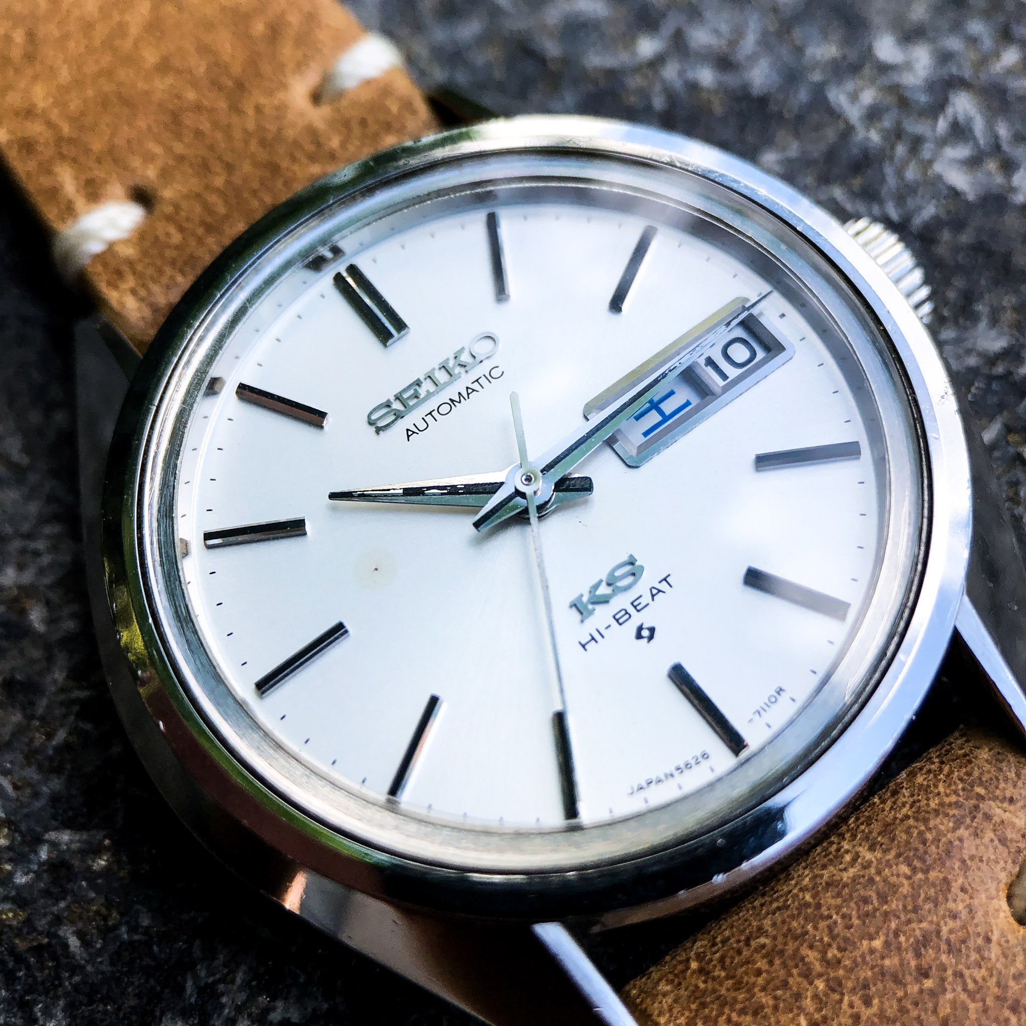 Vintage Watch | King Seiko 5626 - 7110R (Swapped to a new OEM watch crystal) - Samurai Vintage Co.