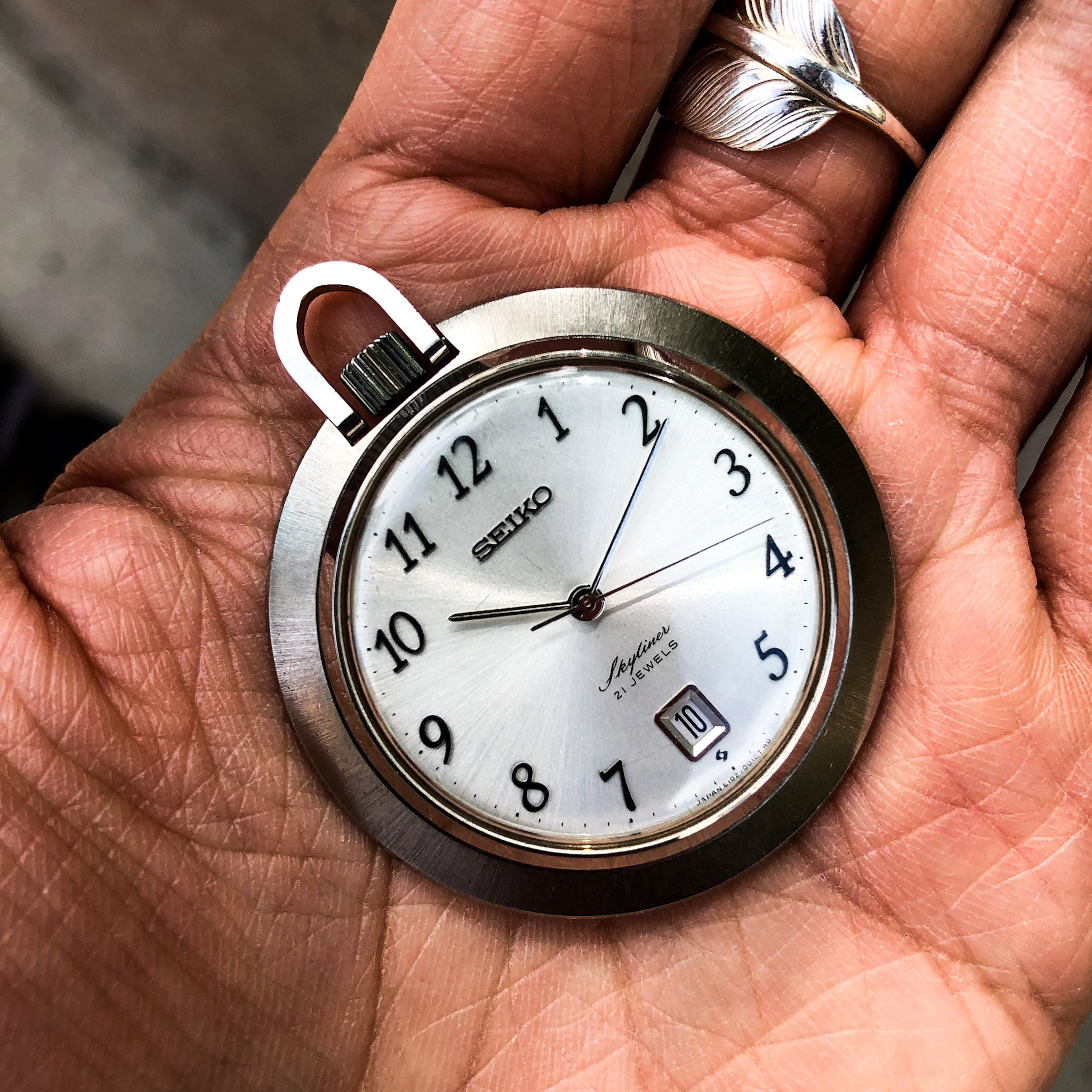 Vintage Watch | Seiko Skyliner Pocket Watch 6102-0010 - Samurai Vintage Co.