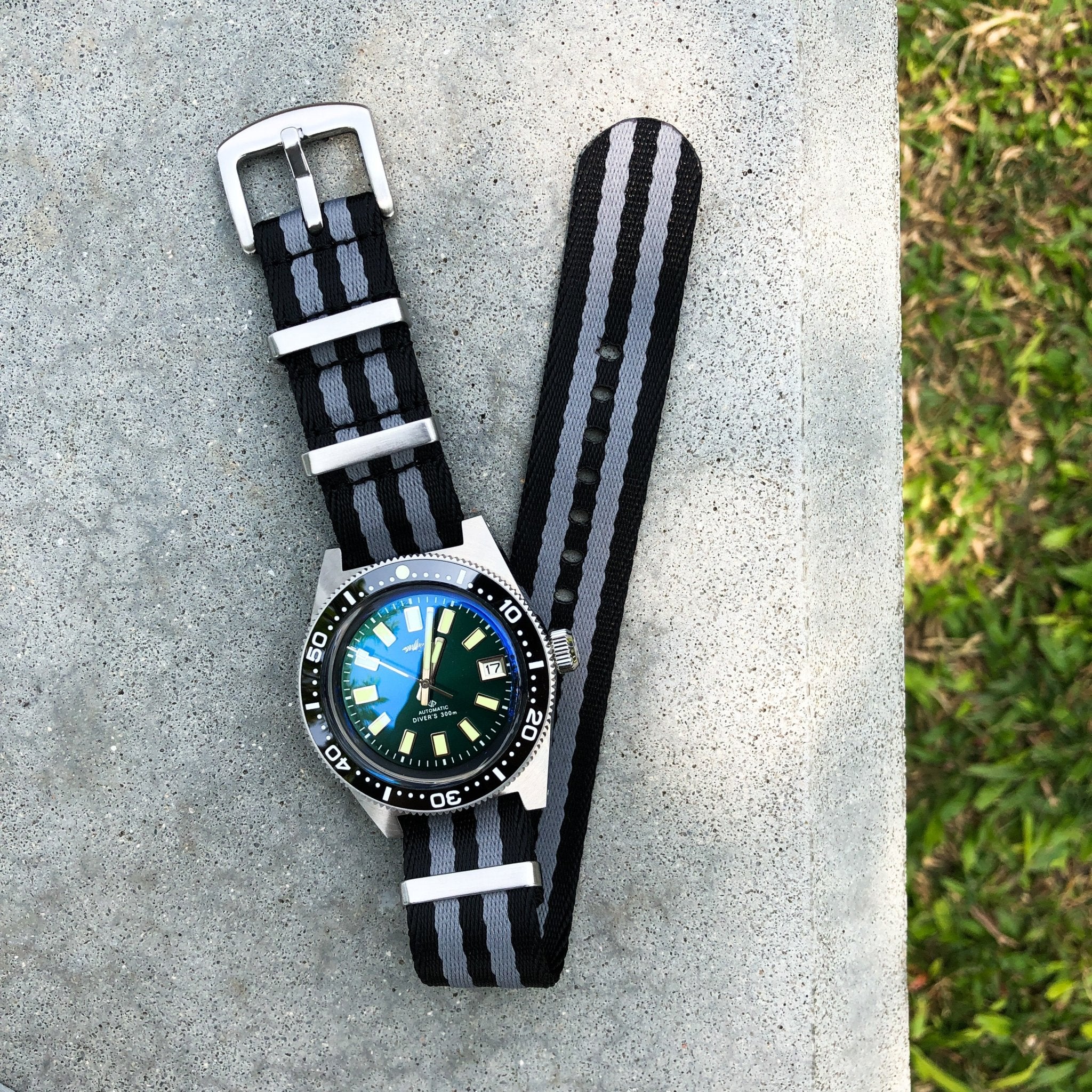 Zebra Black | Premium Nato Watch Strap - Samurai Vintage Co.