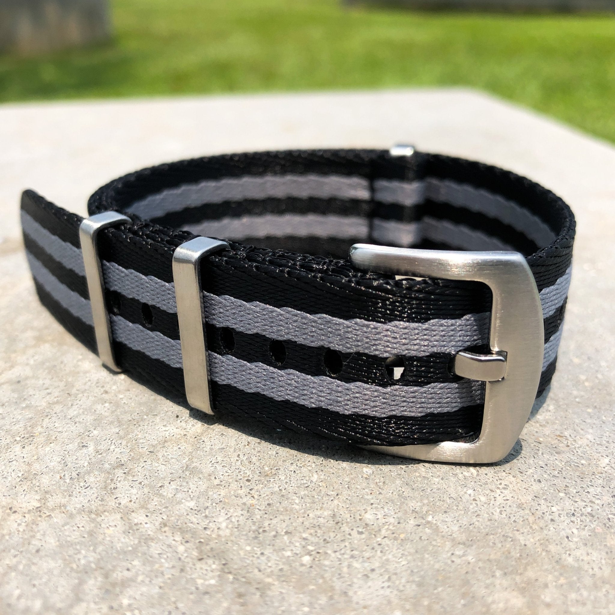 Zebra Black | Premium Nato Watch Strap - Samurai Vintage Co.