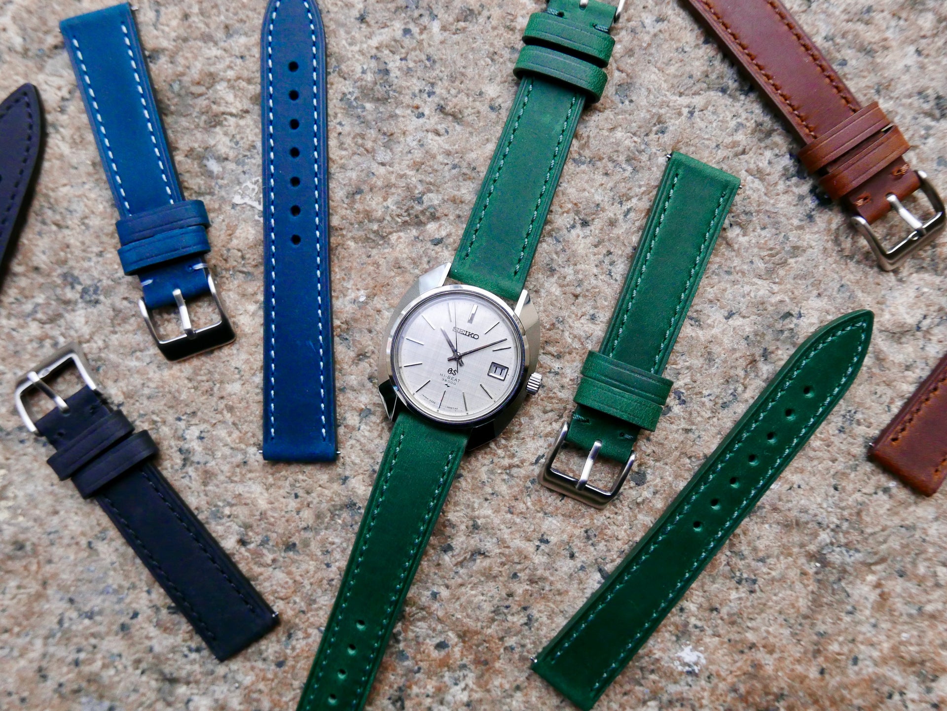 All Watch Straps made by different leather, nato and leather Samurai
