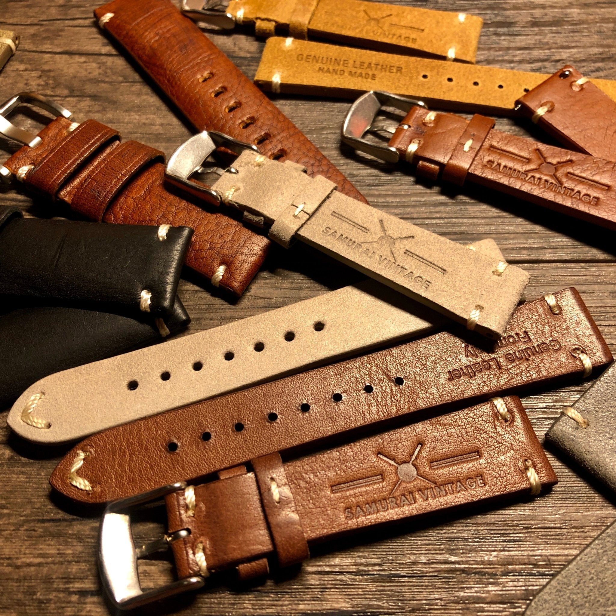 Watch Strap by Leather - Samurai Vintage Co.