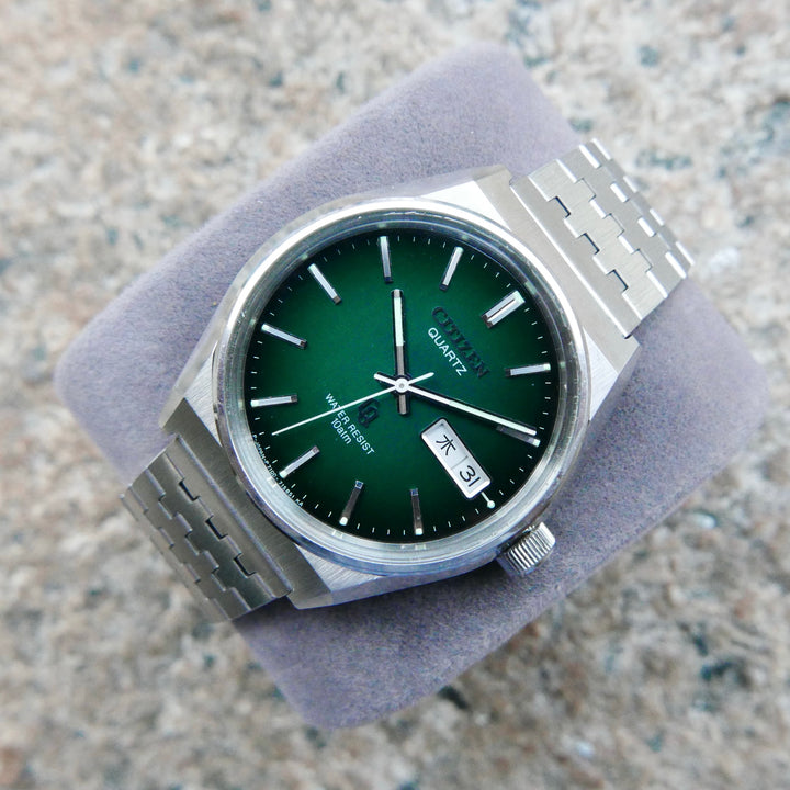 Vintage Watch | Citizen CQ 4-730020TA (Smoky Green Dial, Close to NOS)