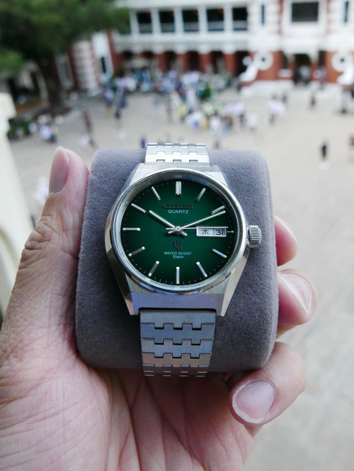 Vintage Watch | Citizen CQ 4-730020TA (Smoky Green Dial, Close to NOS)