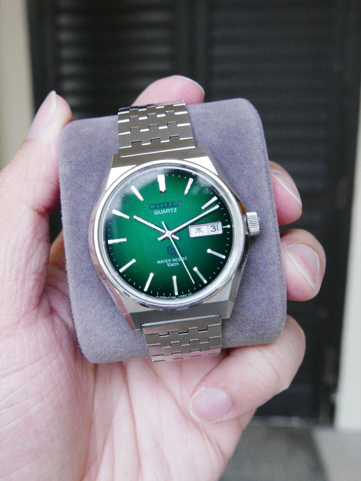 Vintage Watch | Citizen CQ 4-730020TA (Smoky Green Dial, Close to NOS)