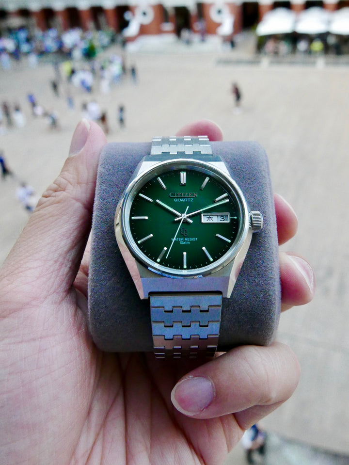 Vintage Watch | Citizen CQ 4-730020TA (Smoky Green Dial, Close to NOS)