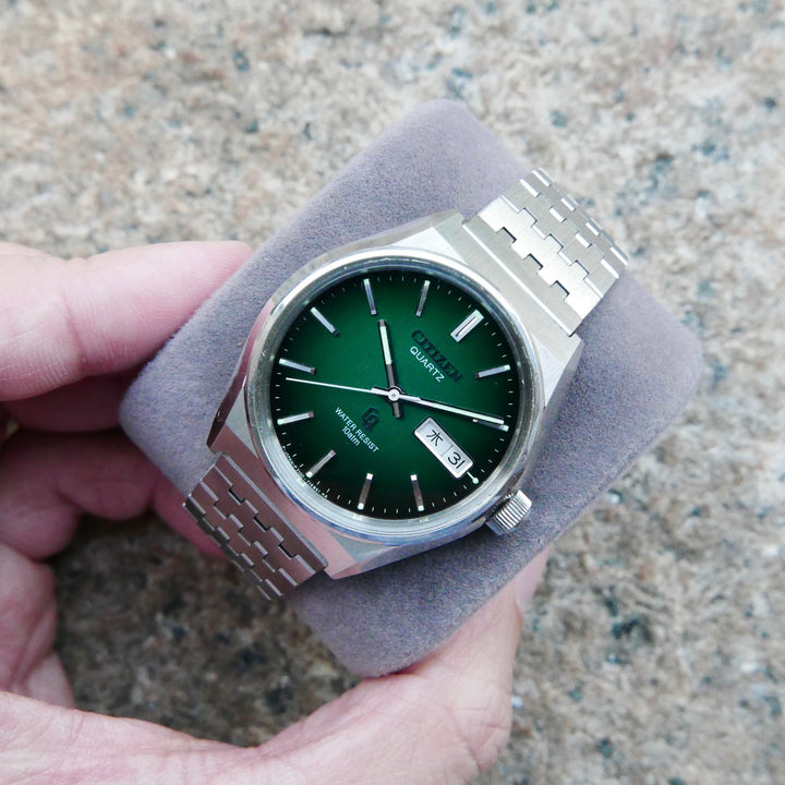 Vintage Watch | Citizen CQ 4-730020TA (Smoky Green Dial, Close to NOS)