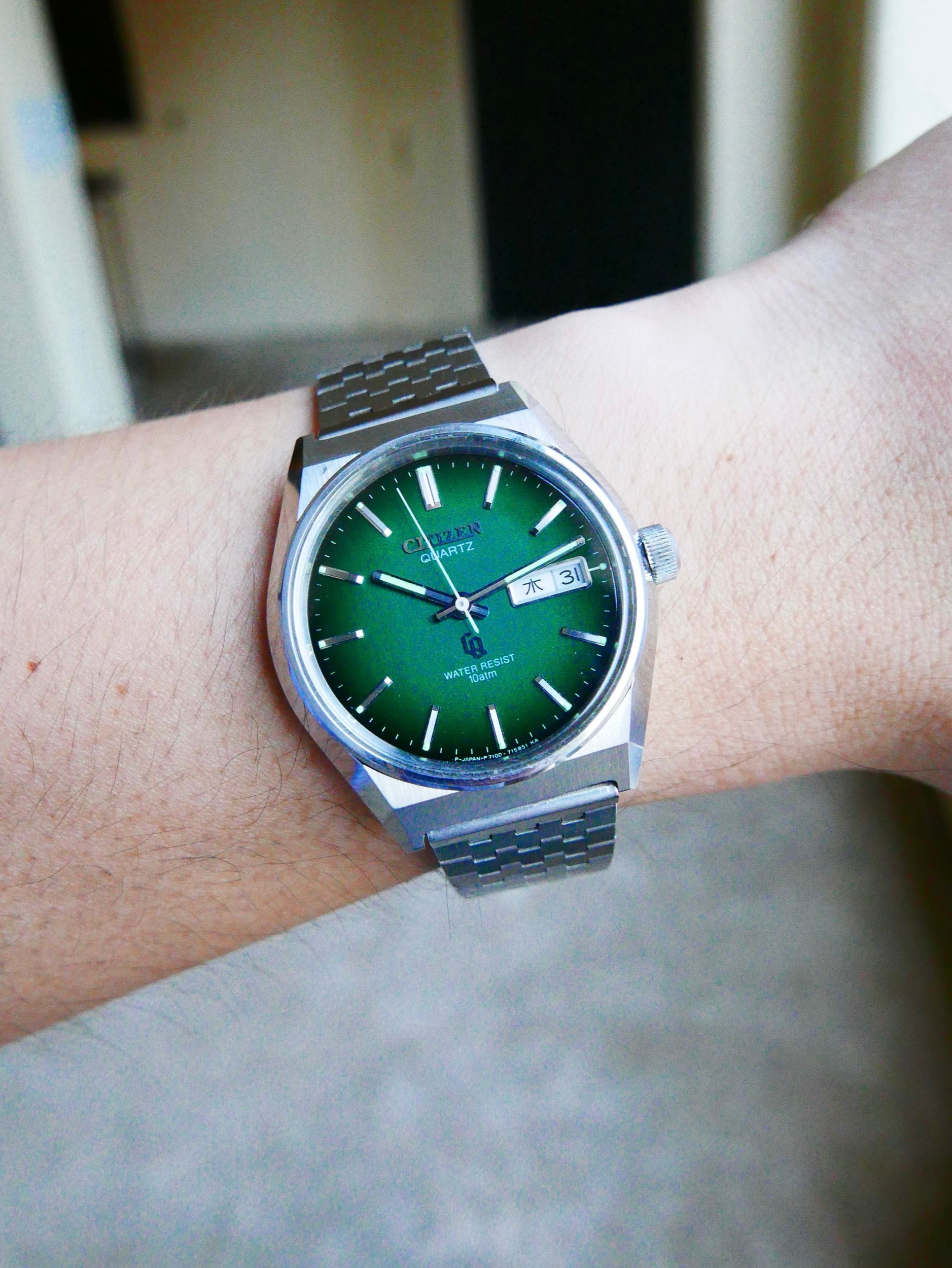 Vintage Watch | Citizen CQ 4-730020TA (Smoky Green Dial, Close to NOS)
