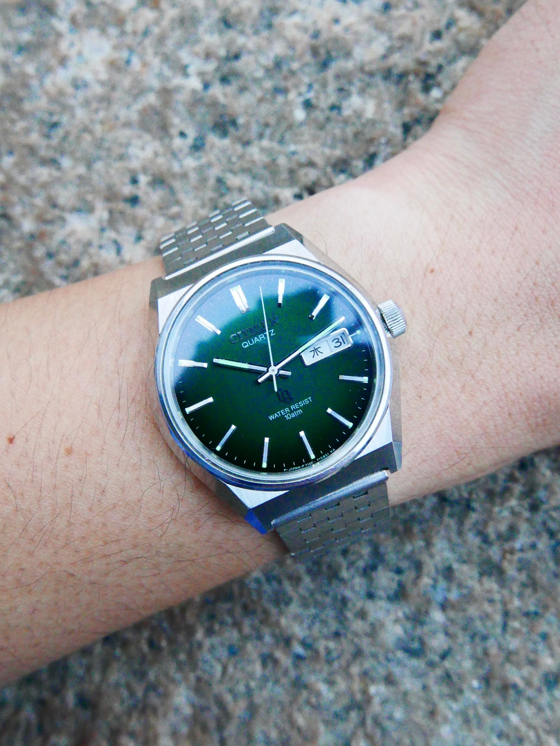 Vintage Watch | Citizen CQ 4-730020TA (Smoky Green Dial, Close to NOS)