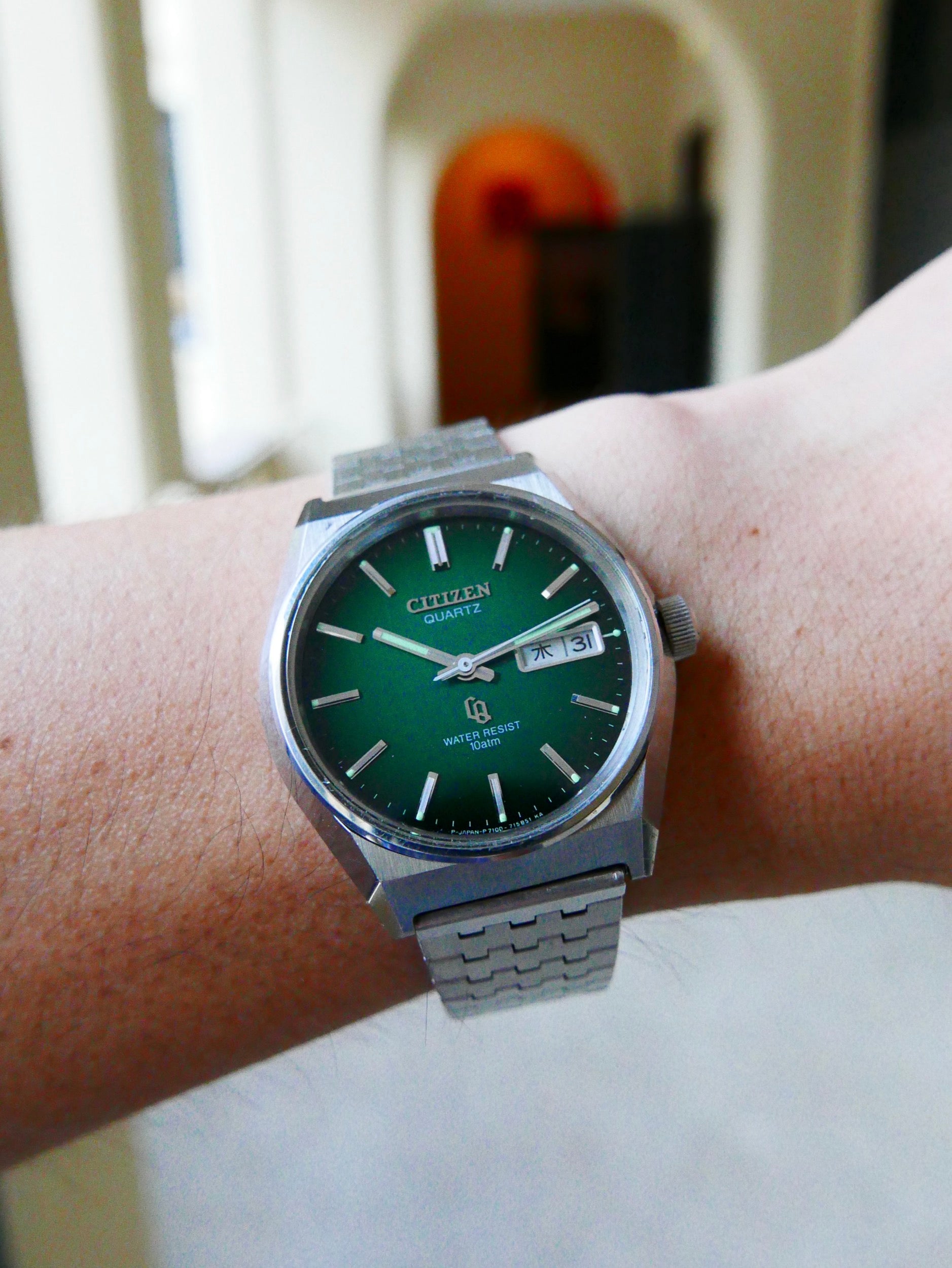 Vintage Watch | Citizen CQ 4-730020TA (Smoky Green Dial, Close to NOS)