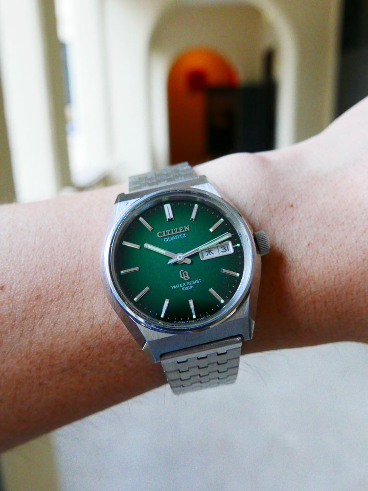 Vintage Watch | Citizen CQ 4-730020TA (Smoky Green Dial, Close to NOS)