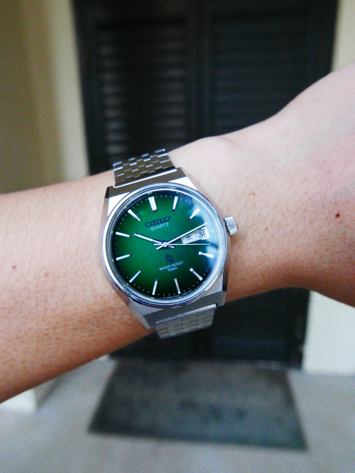 Vintage Watch | Citizen CQ 4-730020TA (Smoky Green Dial, Close to NOS)