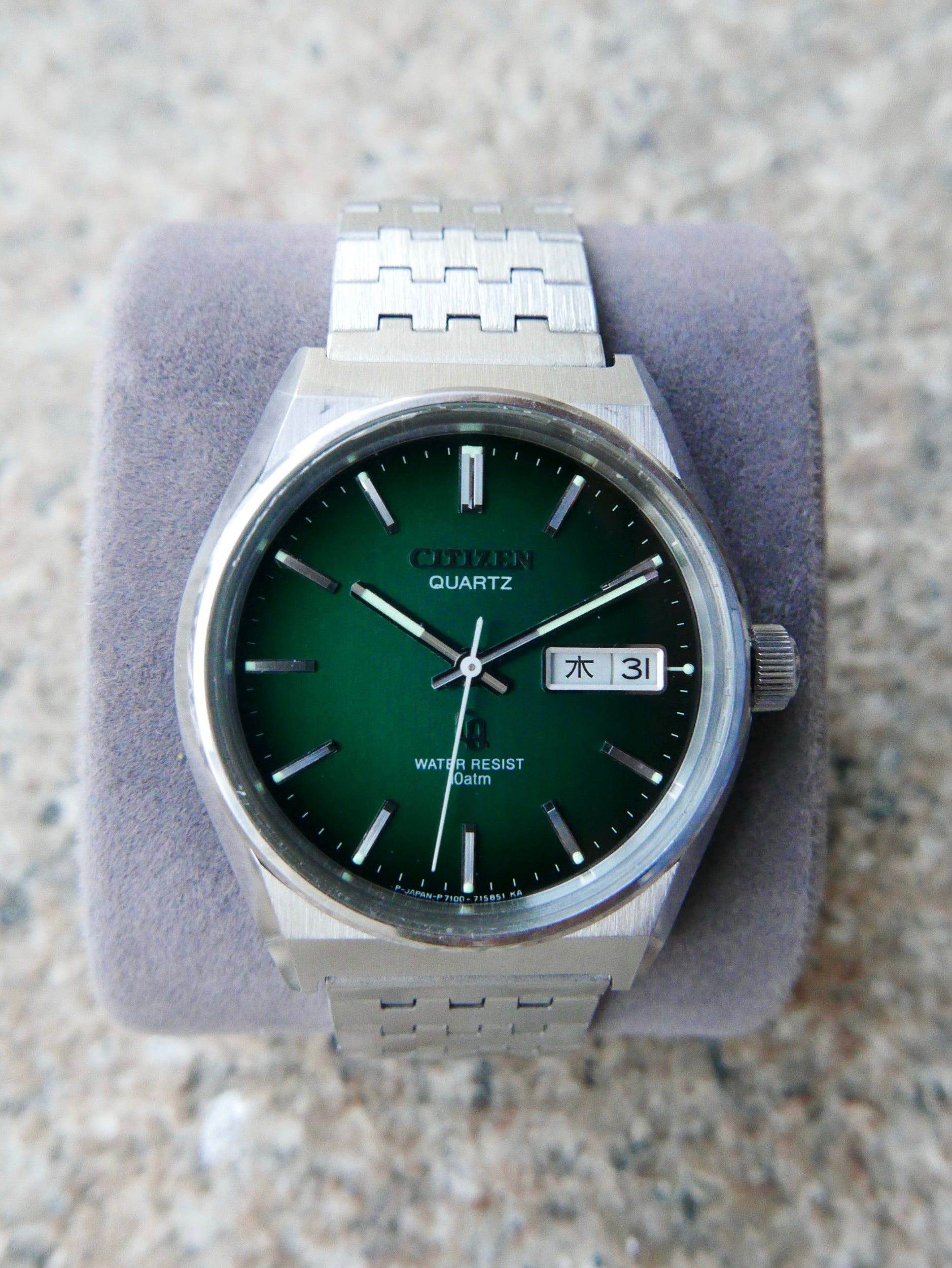 Vintage Watch | Citizen CQ 4-730020TA (Smoky Green Dial, Close to NOS)