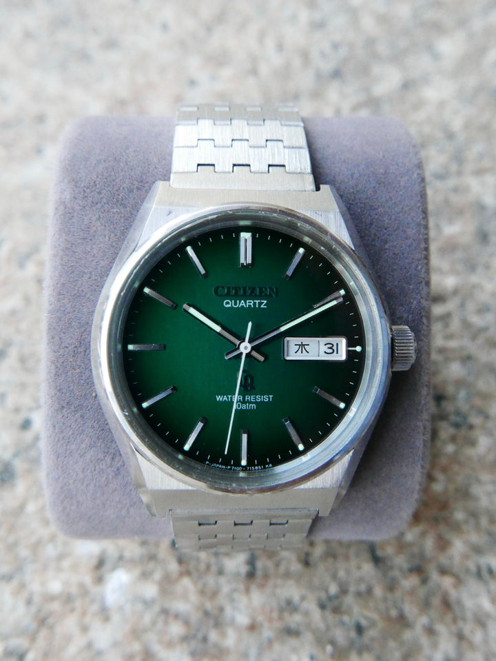 Vintage Watch | Citizen CQ 4-730020TA (Smoky Green Dial, Close to NOS)