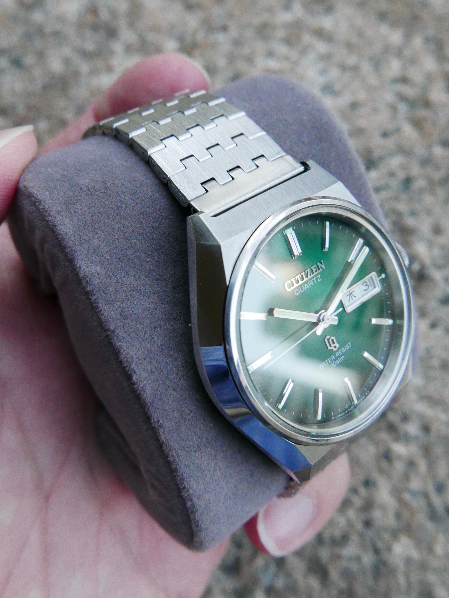 Vintage Watch | Citizen CQ 4-730020TA (Smoky Green Dial, Close to NOS)