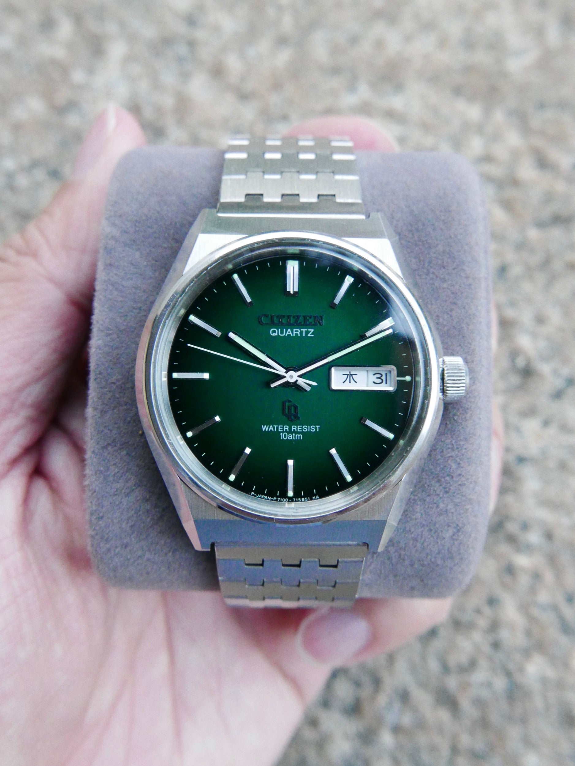 Vintage Watch | Citizen CQ 4-730020TA (Smoky Green Dial, Close to NOS)