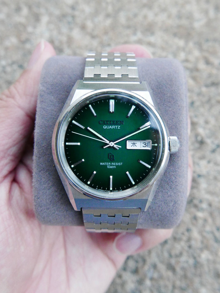 Vintage Watch | Citizen CQ 4-730020TA (Smoky Green Dial, Close to NOS)