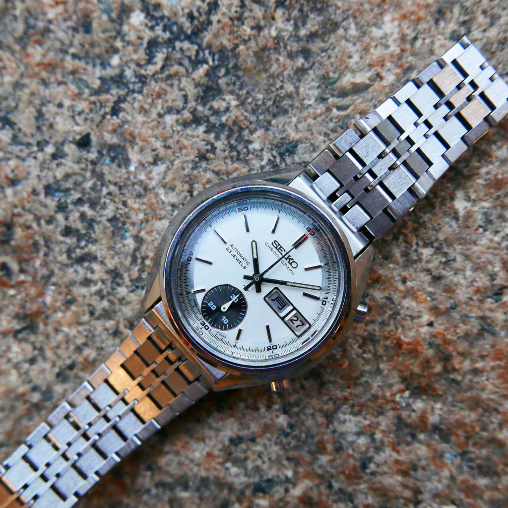 Seiko Chronograph 7018-7000 Vintage ST.Steel 23 Jewels