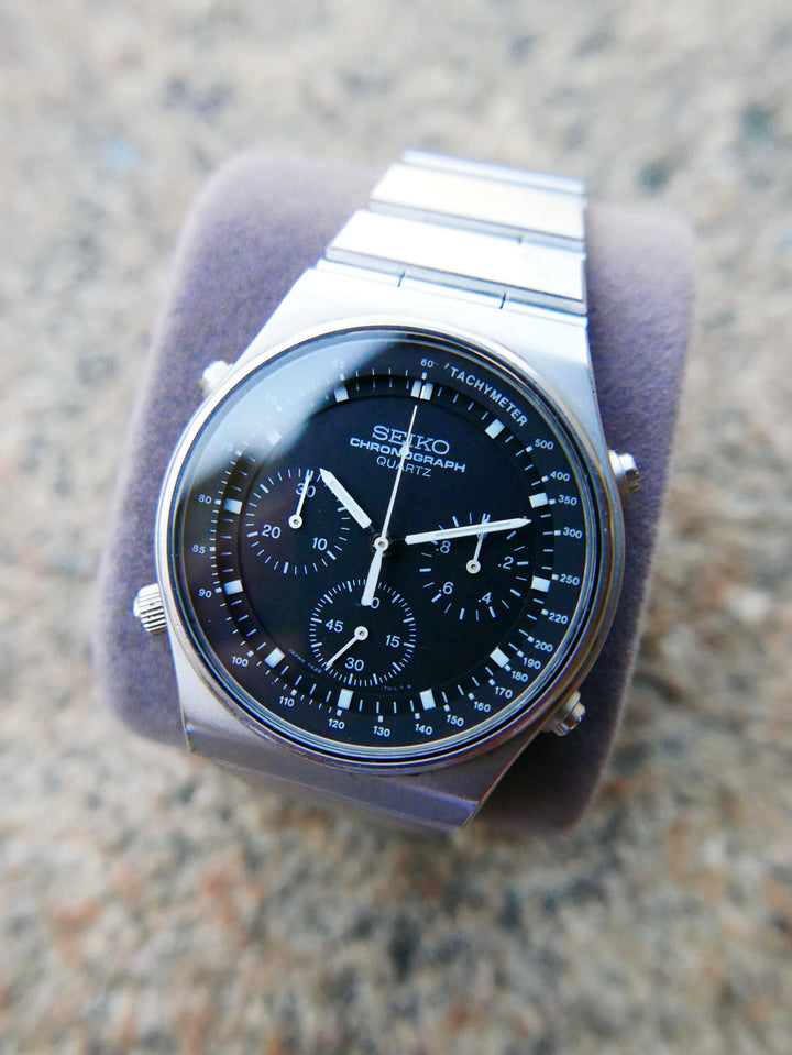 Vintage Watch | Seiko Quartz Chronograph 7A28-701LT Speedmaster (Black Dial)