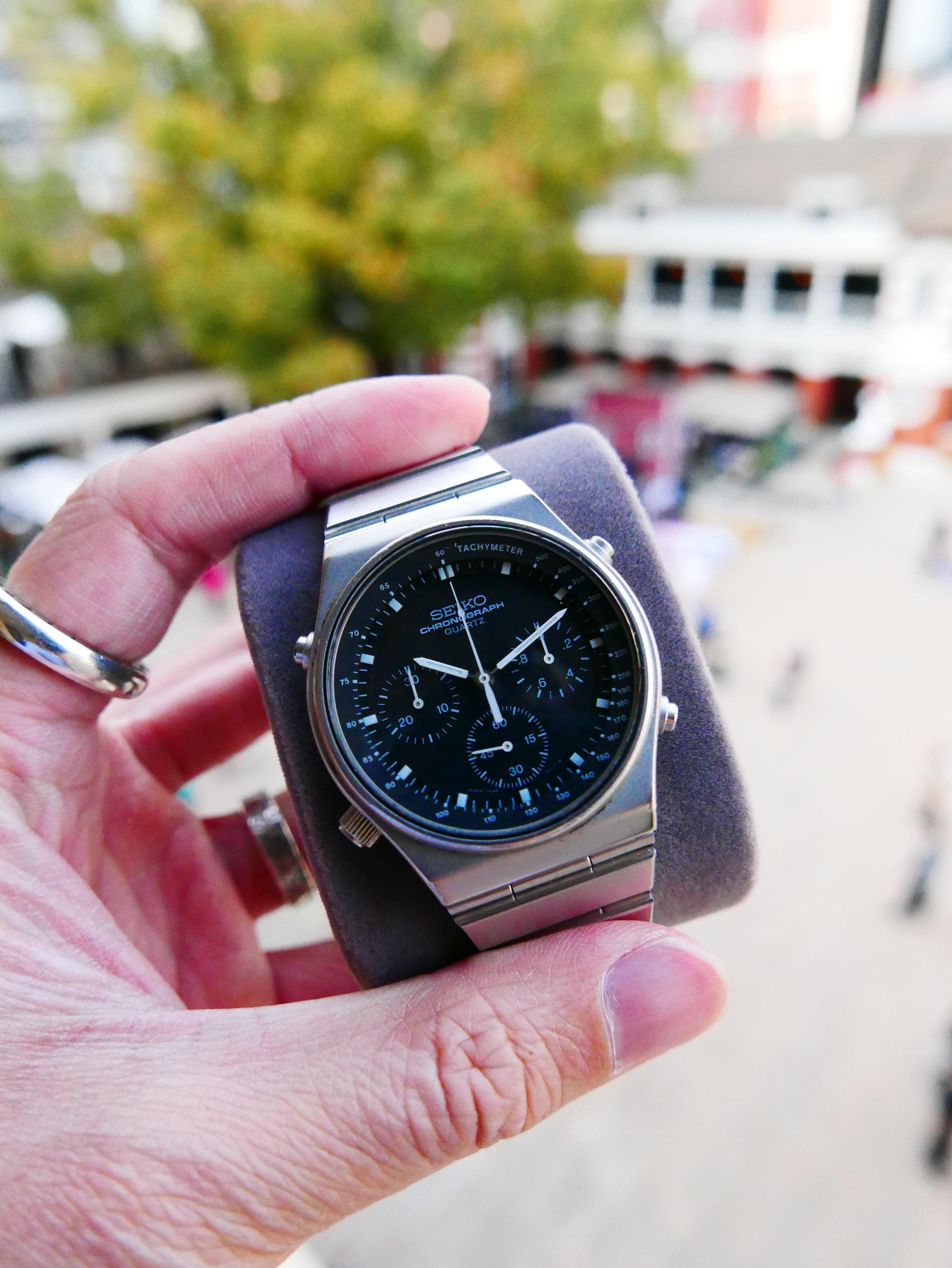 Vintage Watch | Seiko Quartz Chronograph 7A28-701LT Speedmaster (Black Dial)