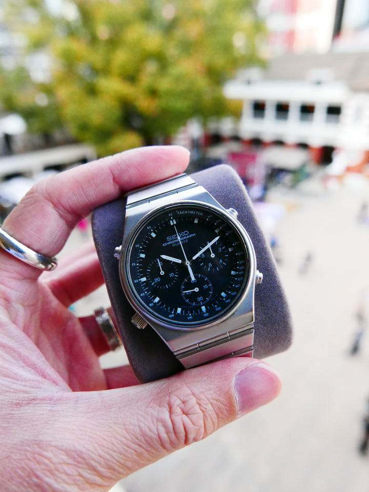 Vintage Watch | Seiko Quartz Chronograph 7A28-701LT Speedmaster (Black Dial)