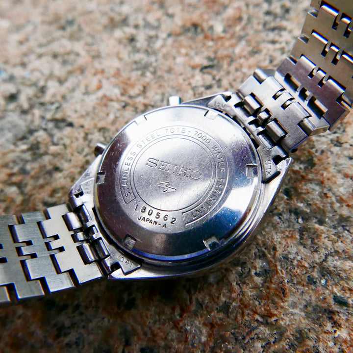 Vintage Seiko Chronograph 7018-7000 "One-Eyed Panda"