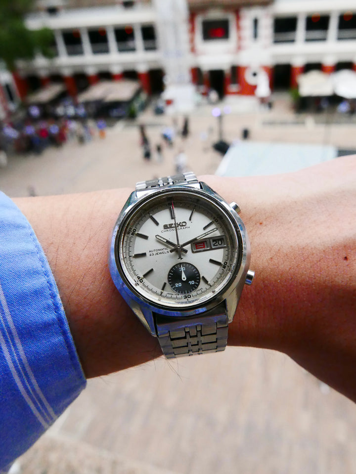 Vintage Seiko Chronograph 7018-7000 "One-Eyed Panda"
